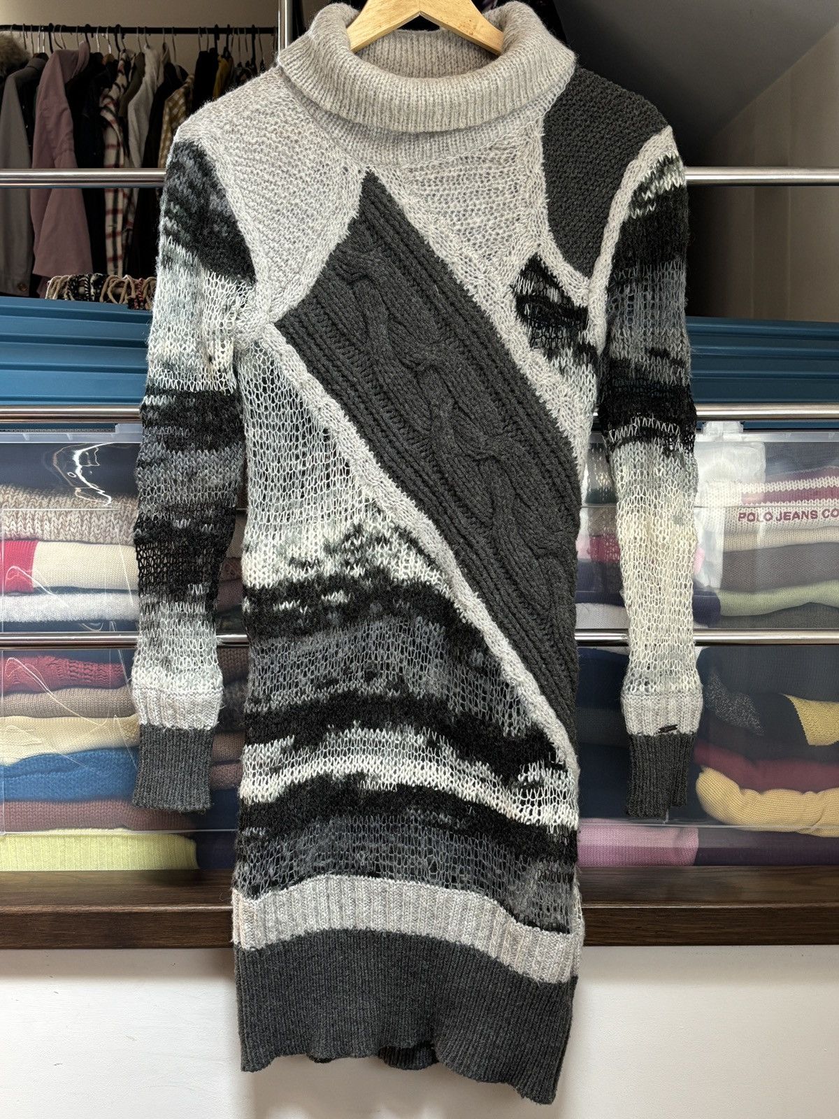Diesel Diesel Avant Garde Knit Maxi Dress Vintage Mohair Wool | Grailed
