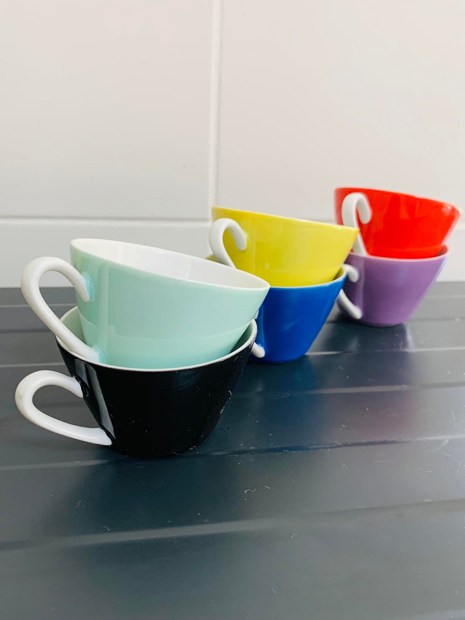 Vintage Kahla VintagePorcelain Set 6 Tea Coffee Cups Signed Germany Size ONE SIZE - 3 Thumbnail