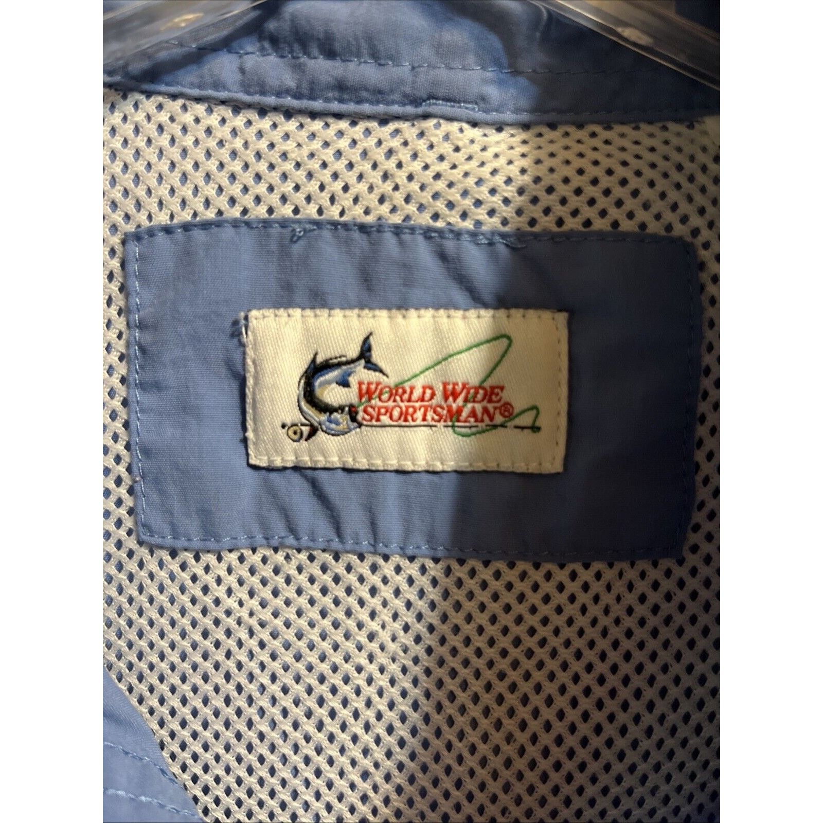 Other World Wide Sportsman Shirt Men’s LT Blue LS Vented Fishing Size US L / EU 52-54 / 3 - 6 Thumbnail