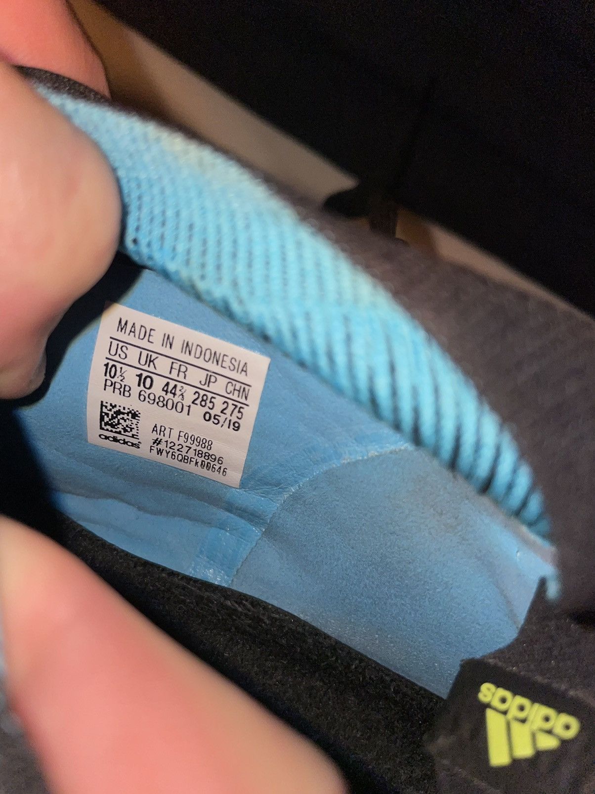 Adidas Adidas Predator 19+ FG Boost Primeknit Blue Soccer Cleats Size US 10.5 / EU 43-44 - 7 Thumbnail