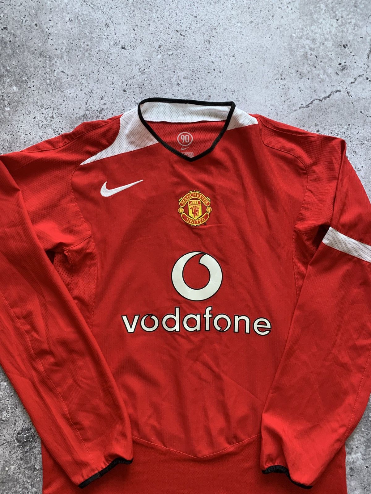 Nike 🔥NIKE MANCTESTER UNITED 2004/2006 LONG SLEEVE SOCCER JERSEY Size US M / EU 48-50 / 2 - 3 Thumbnail