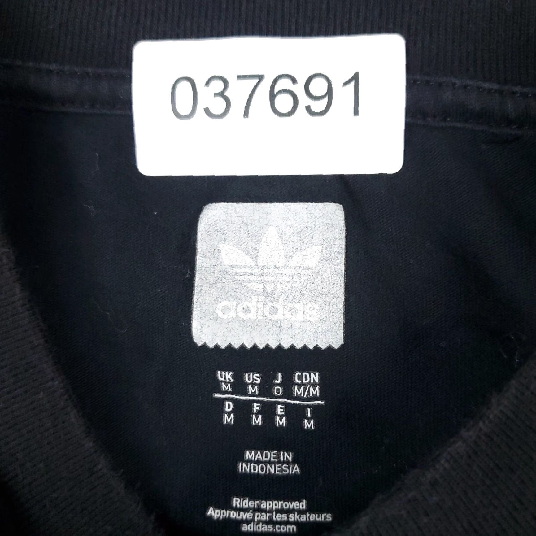 Adidas Adidas T-Shirt Mens Medium Black Logo Casual Short Sleeve Size US M / EU 48-50 / 2 - 8 Thumbnail
