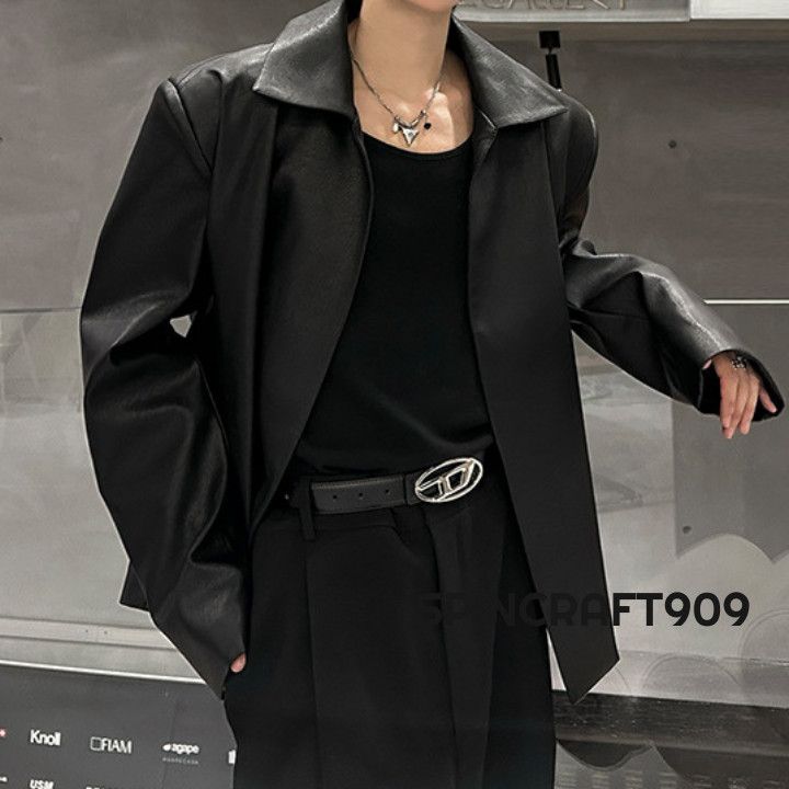 Other Black Faux Leather Jacket Size US M / EU 48-50 / 2 - 4 Thumbnail