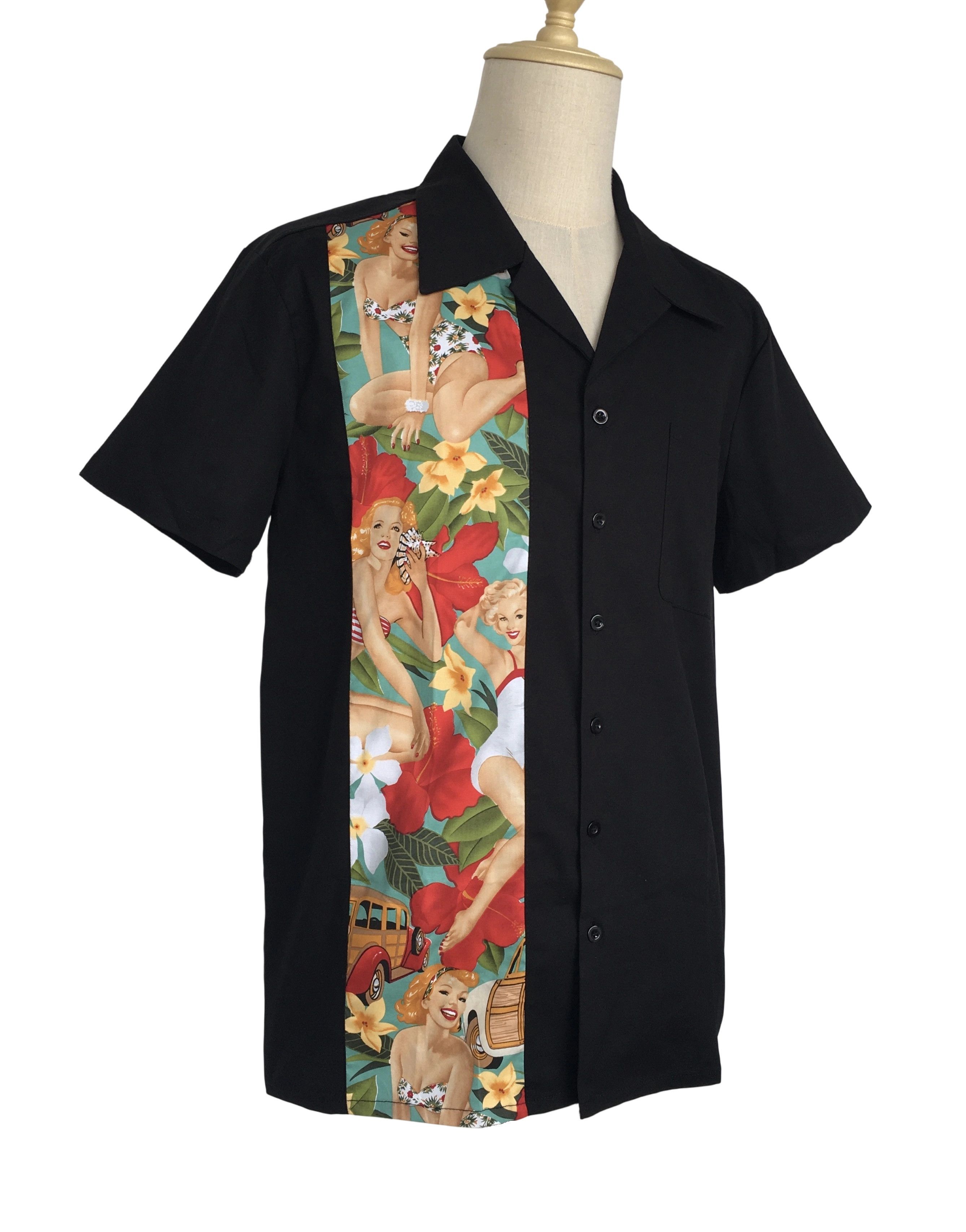 Other Men's Casual Shirts 1950's Retro Vintage Tops Cars Pattern Size US XXL / EU 58 / 5 - 2 Thumbnail
