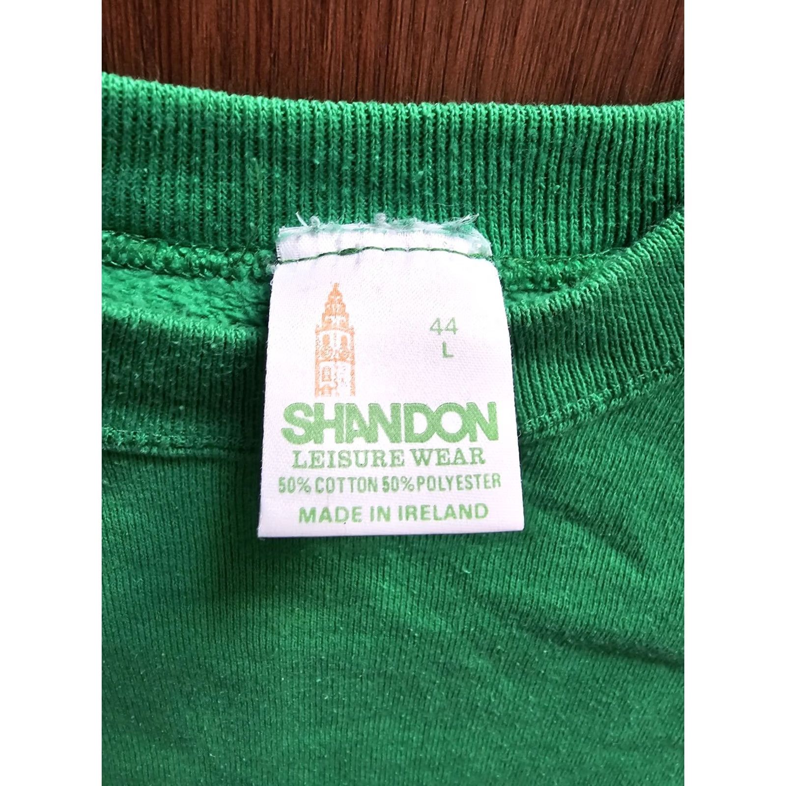 Nautica VINTAGE Green Kinsale Ireland Sweatshirt Adult Large Nautical Ship Wheel 80s 90s Size US L / EU 52-54 / 3 - 5 Thumbnail