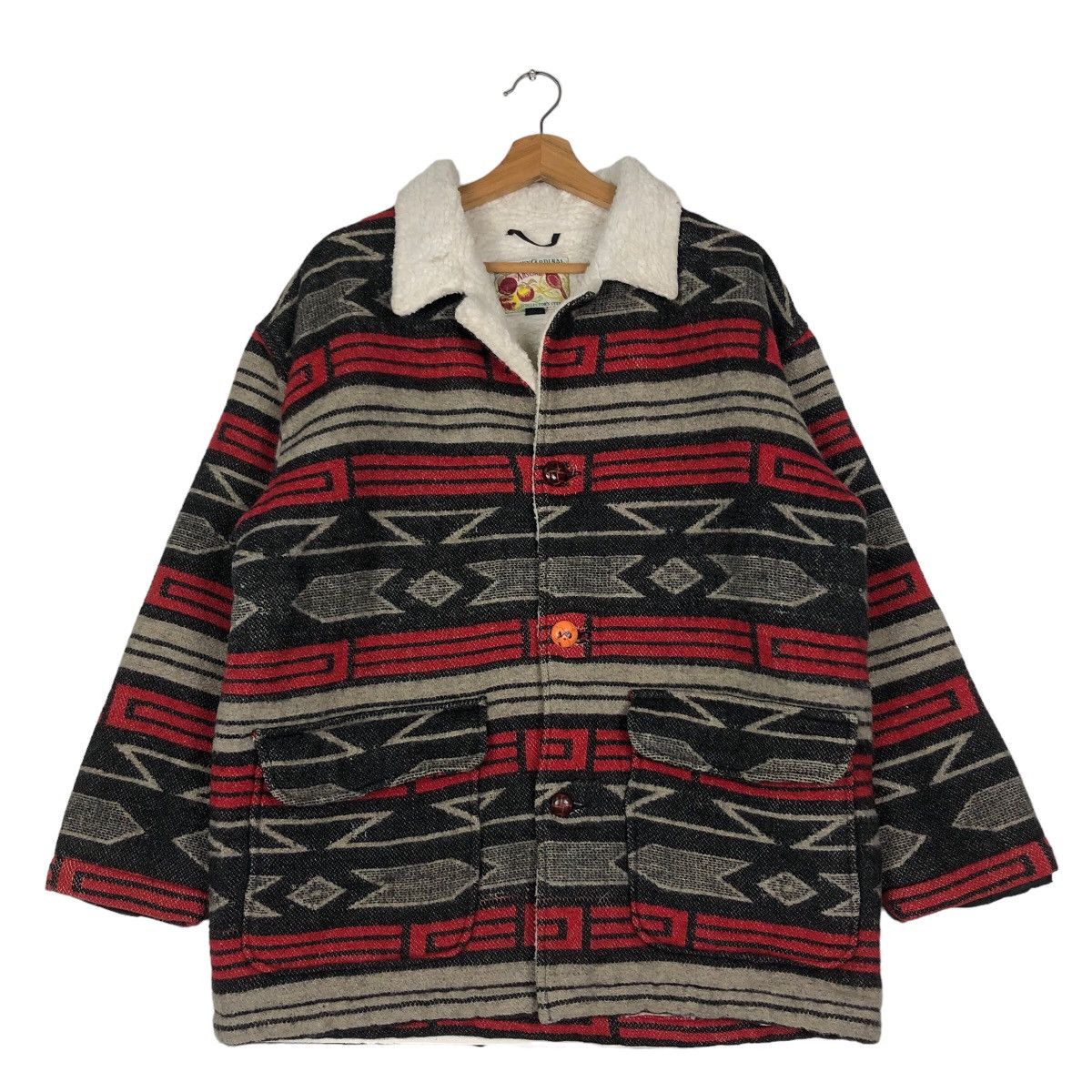 Toyo Enterprises 🔥Vintage Wool Jacket Navajo Native Design Kentucky Cardinal Size US M / EU 48-50 / 2 - 1 Thumbnail