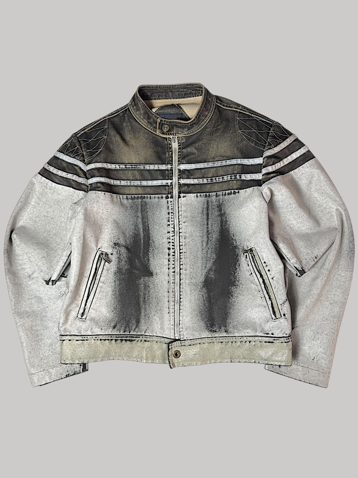 Vintage Racer vintage jacket leather racing like no fear Size US M / EU 48-50 / 2 - 1 Thumbnail