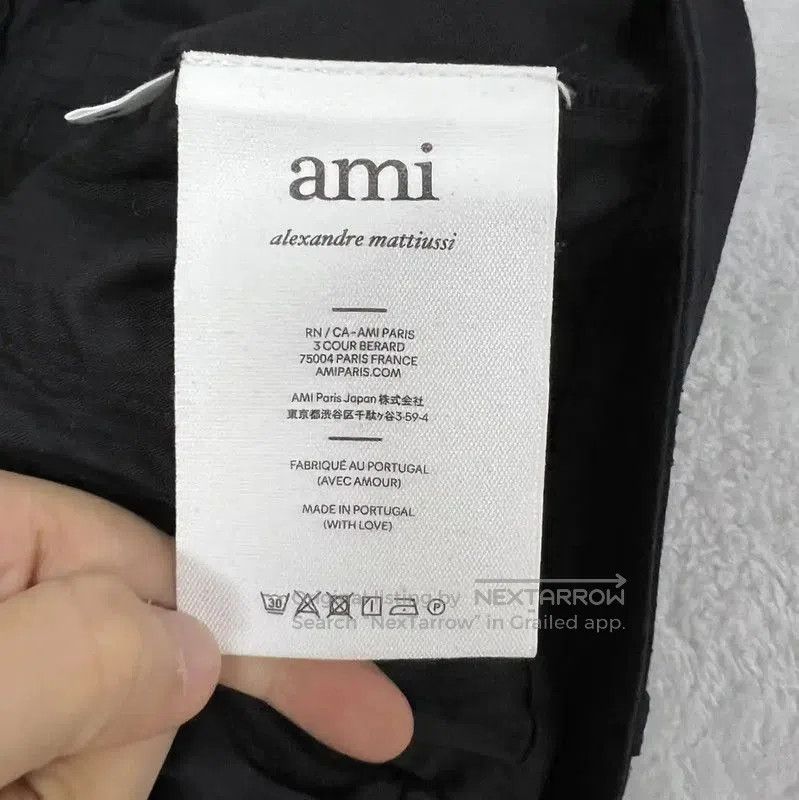 AMI AMI Summer Black Cotton Casual Pants . Size US 26 / EU 42 - 4 Thumbnail