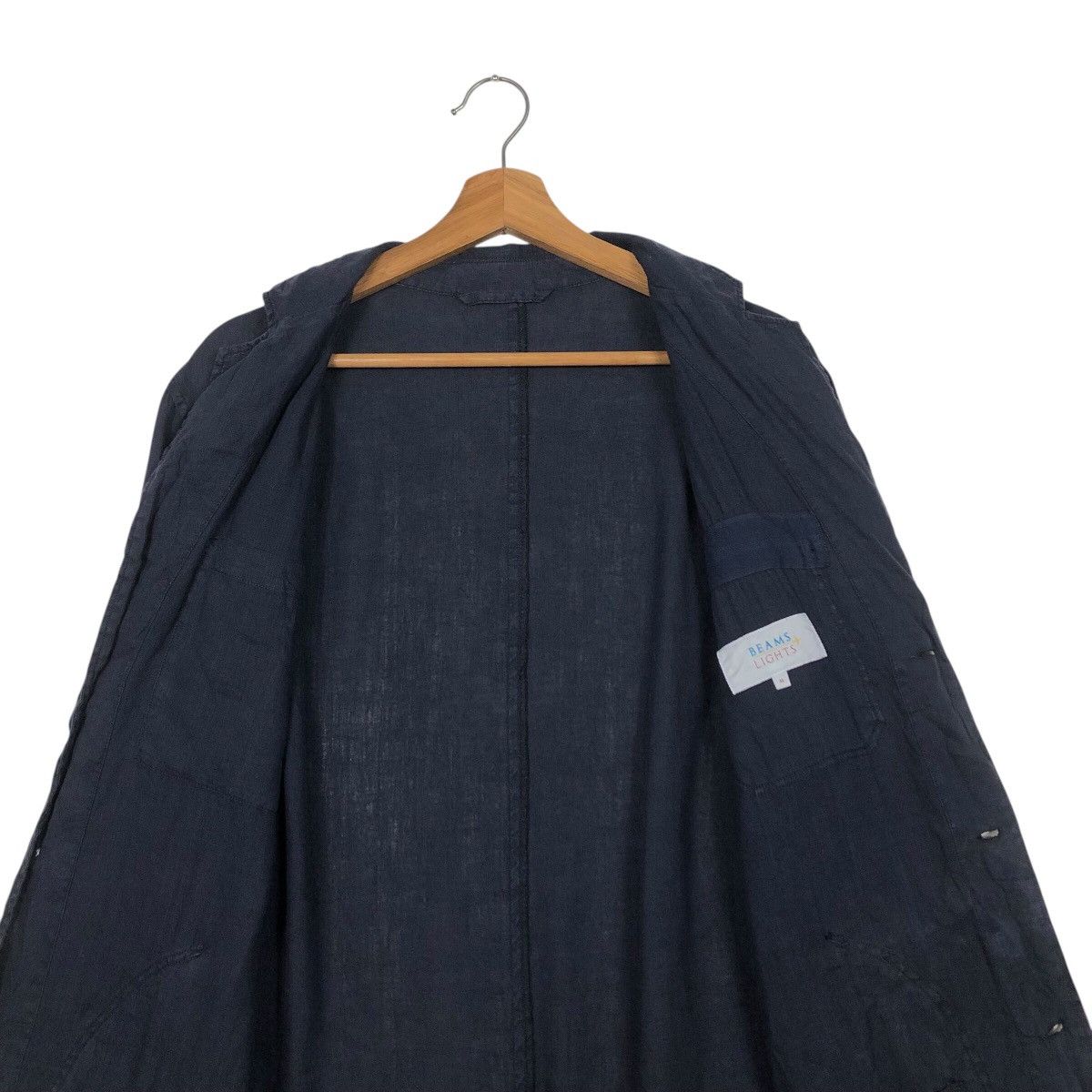 Beams Plus 📌Rich Blue Vintage Long Jacket Beams Plus Issey Miyake Size US M / EU 48-50 / 2 - 15 Thumbnail