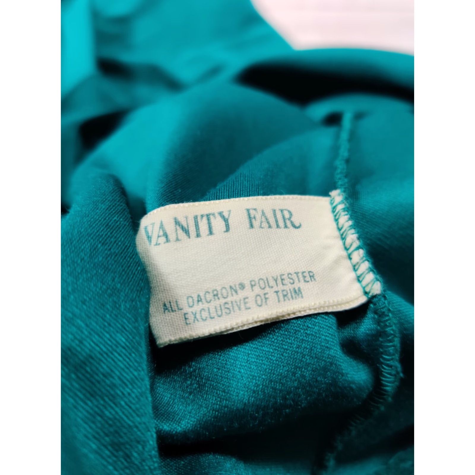 Vintage VINTAGE Vanity Fair Womens Robe Coat Velvet Green Medium Long House Coat Robe Velvet Green Vanity Fair Womens M Vintage Size ONE SIZE - 7 Thumbnail