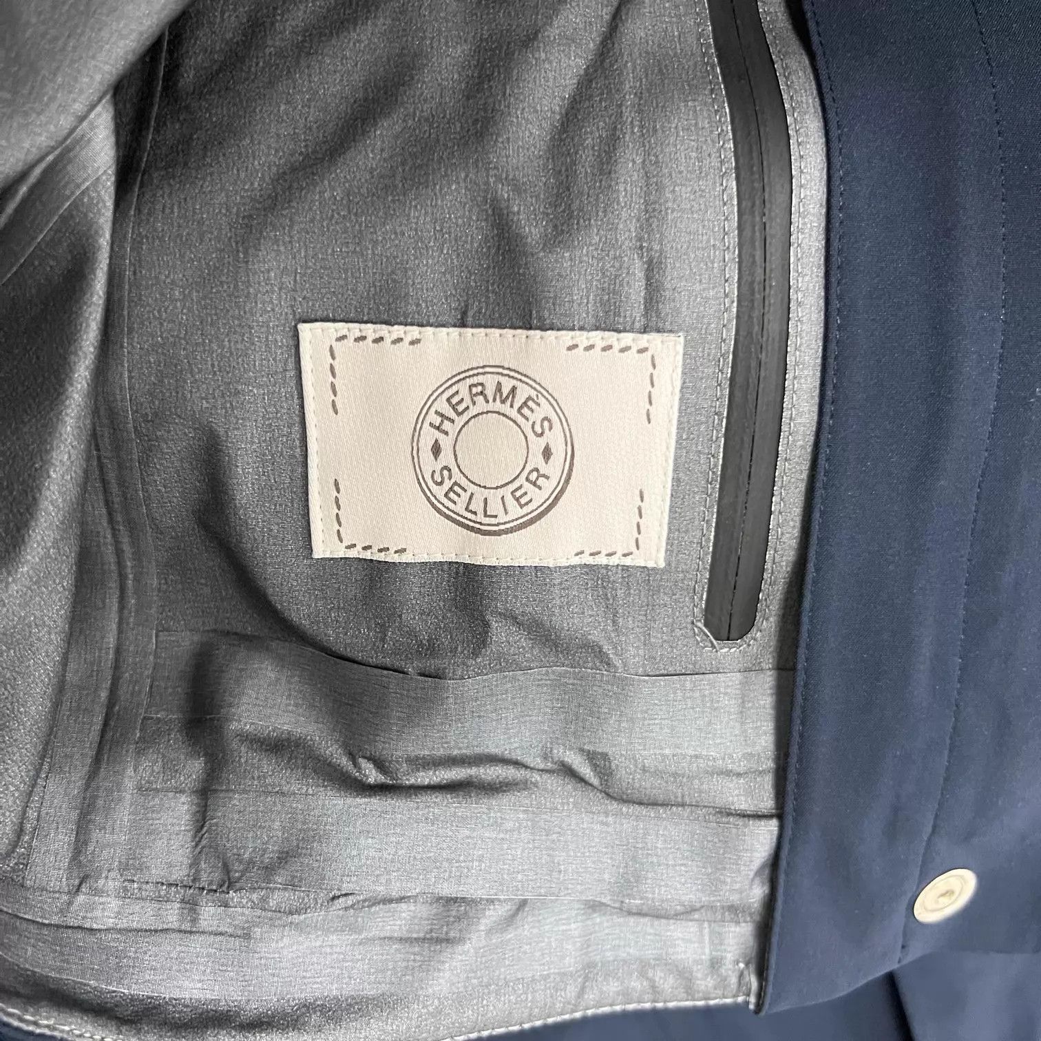 Hermes Hermes Navy Blue SeamSealed Shell Jacket XS 99 New Size XS / US 0-2 / IT 36-38 - 5 Thumbnail