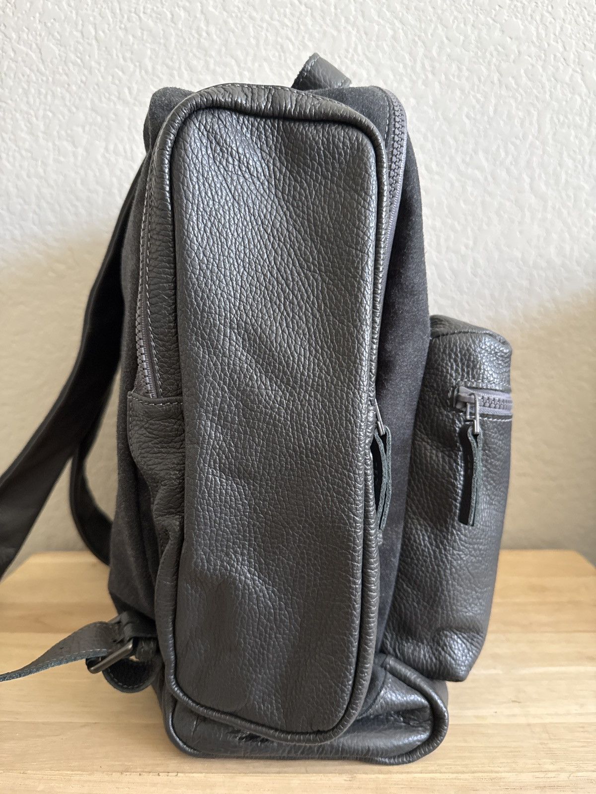 National Standard Charcoal Grey Multi Material Functional Backpack Size ONE SIZE - 6 Thumbnail