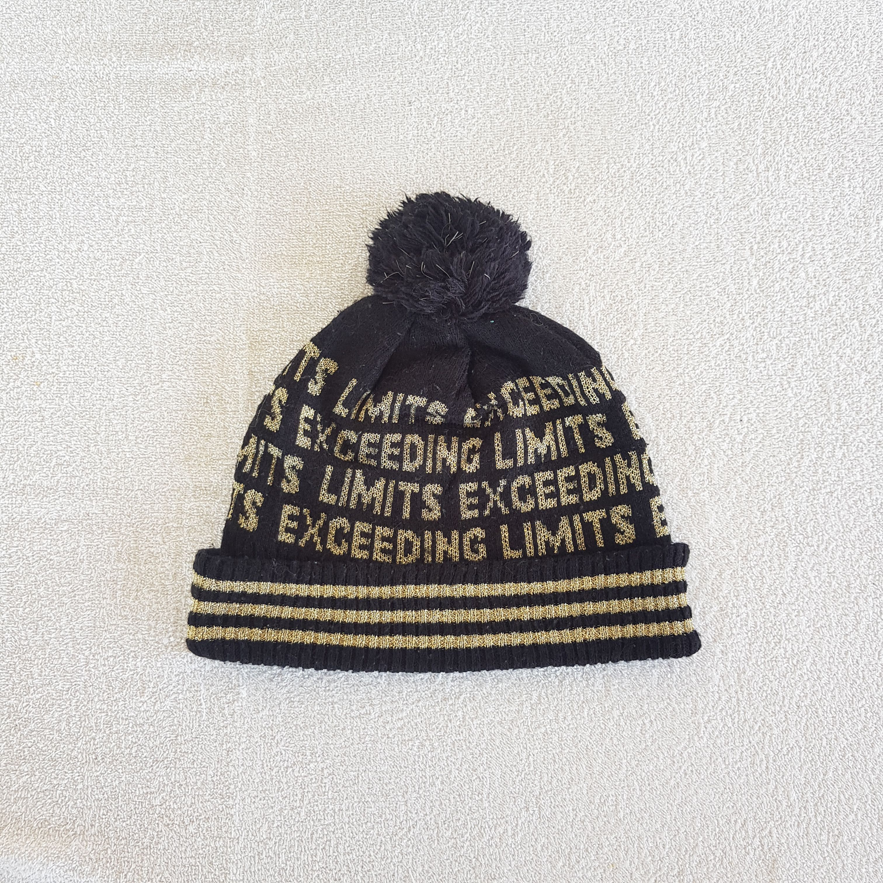 Adidas Vintage Adidas Beanie Limits Exceeding Pom Pom Snow Caps Hat Size ONE SIZE - 5 Thumbnail