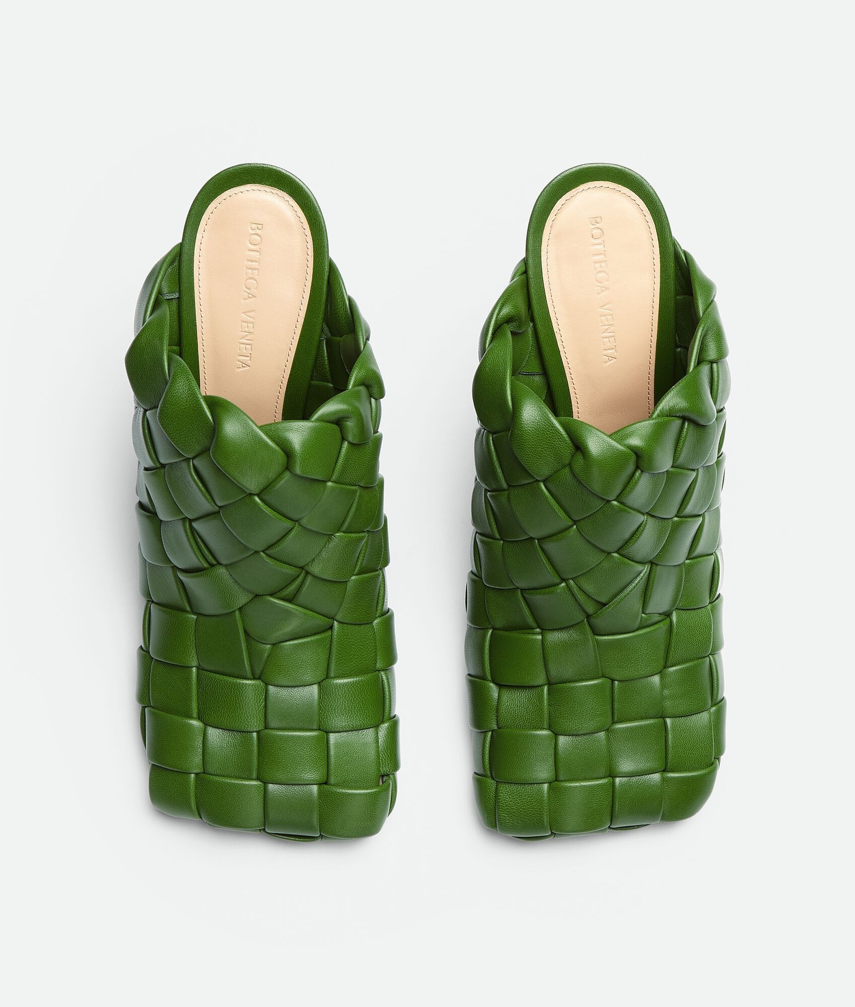 Bottega Veneta o1bcso1str0225 Stretch Mules in Green Size US 6 / IT 36 - 4 Thumbnail