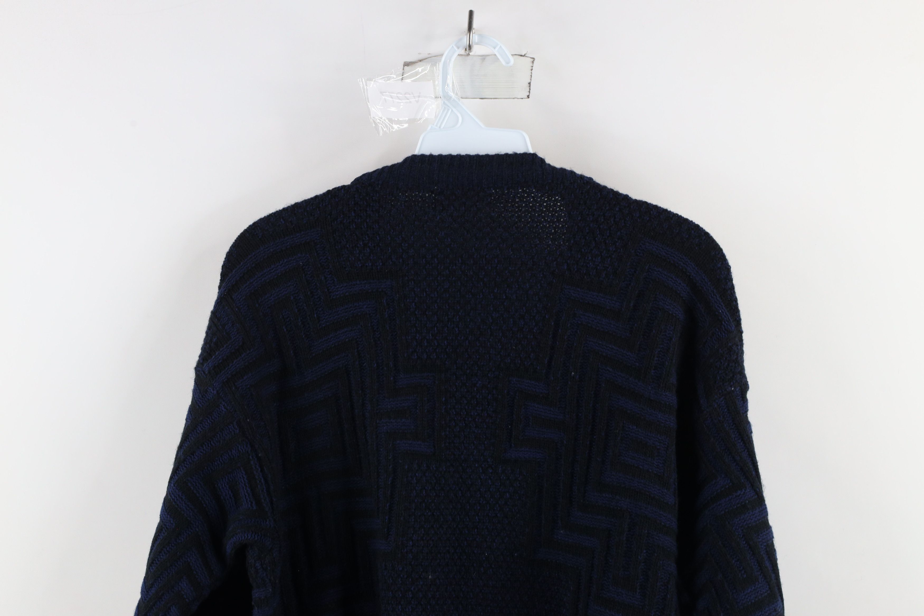 Vintage Vintage 90s Streetwear Chunky Knit Cardigan Sweater Size US M / EU 48-50 / 2 - 10 Thumbnail