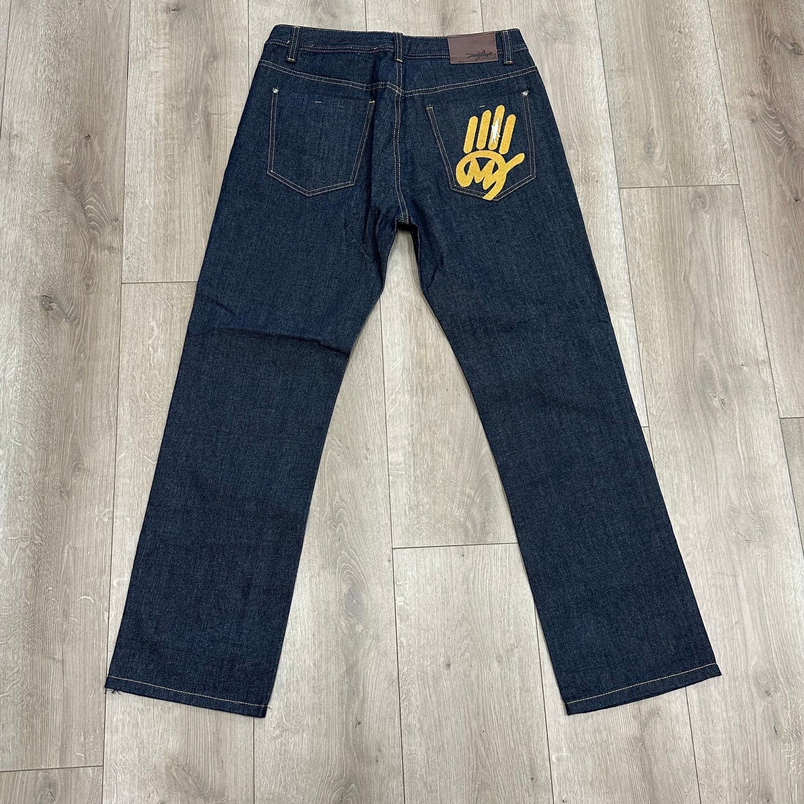 Stussy Stussy Distressed Leather Work Pants Brown Size 34 | Grailed