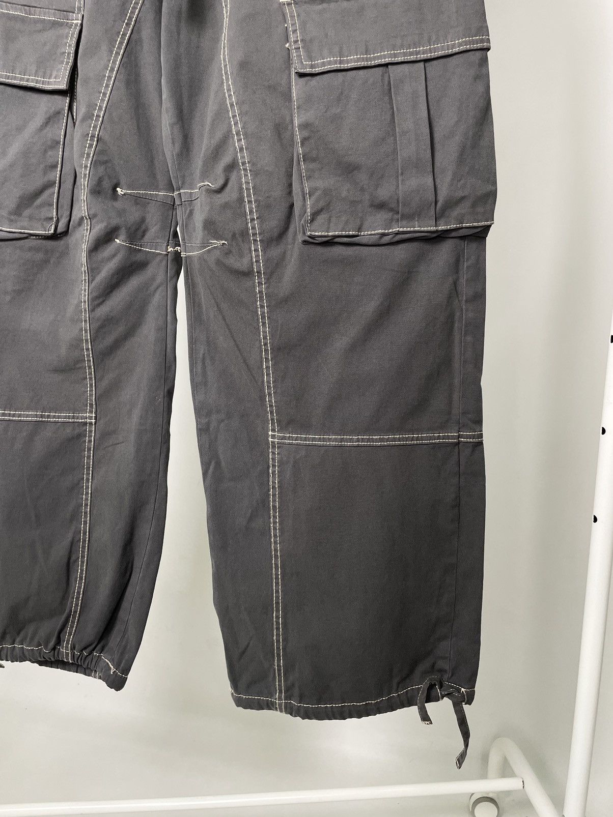 Zara Zara Aviator Parachute Cargo Navy Green Pants Military style Size US 34 / EU 50 - 6 Thumbnail