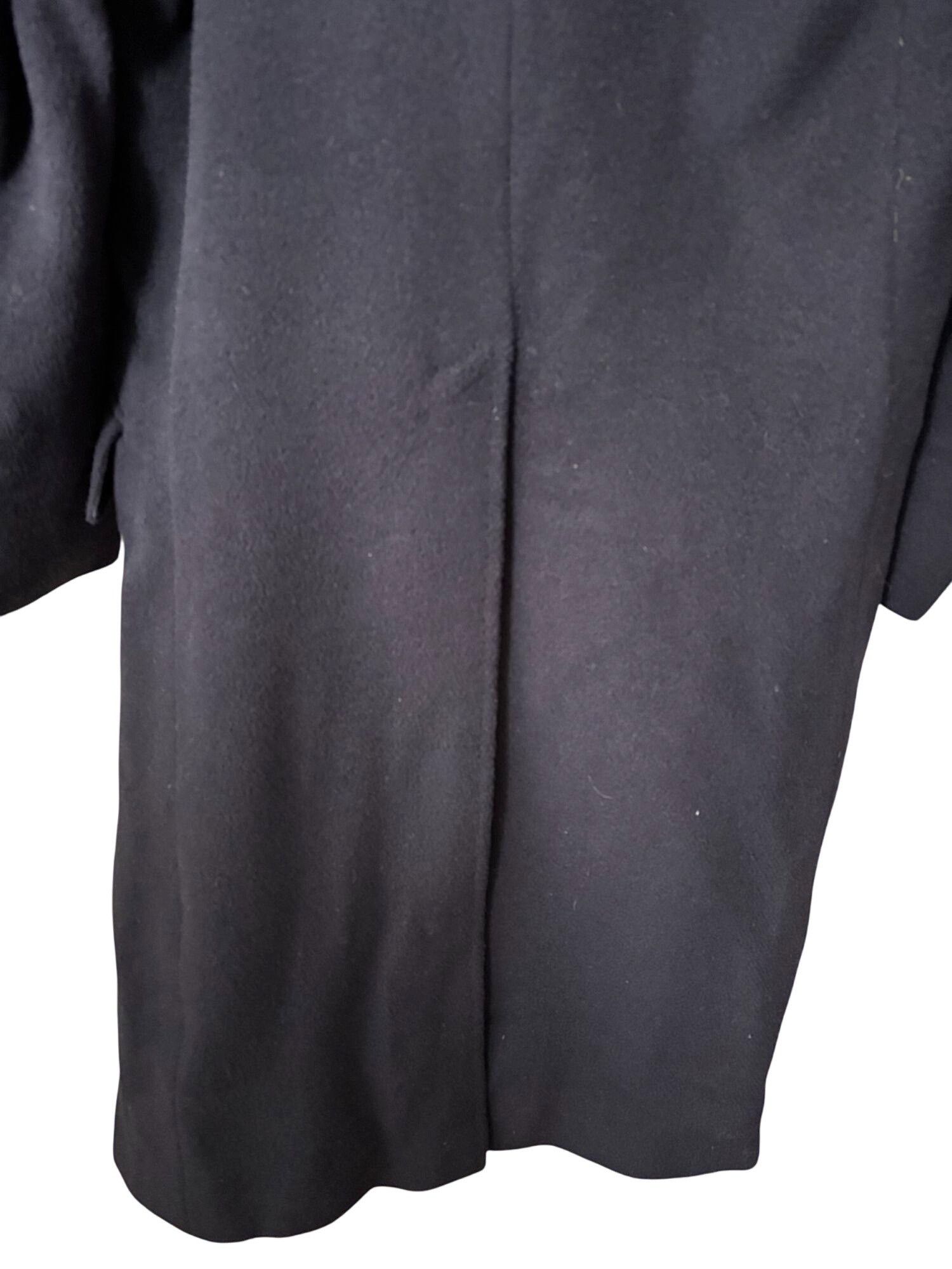 Crombie Crombie Mens Wool Overcoat With Velvet Collar Navy Blue Size US XL / EU 56 / 4 - 5 Thumbnail