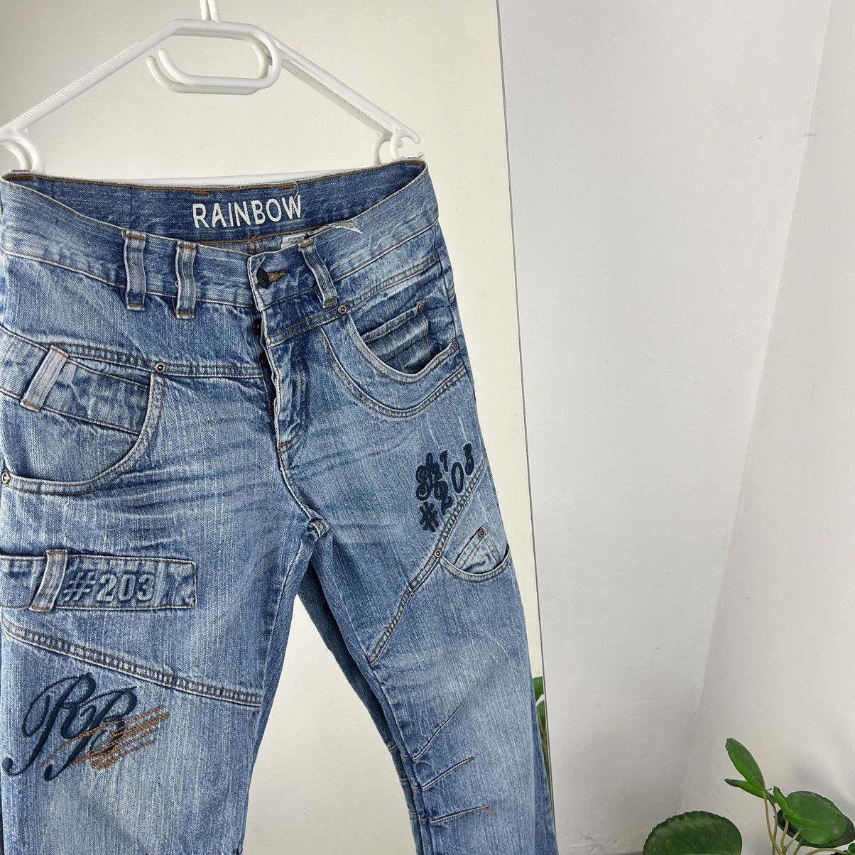Vintage Japanese Y2K Rap Style Baggy Denim Jeans Streetwear 90s Size US 31 - 5 Thumbnail
