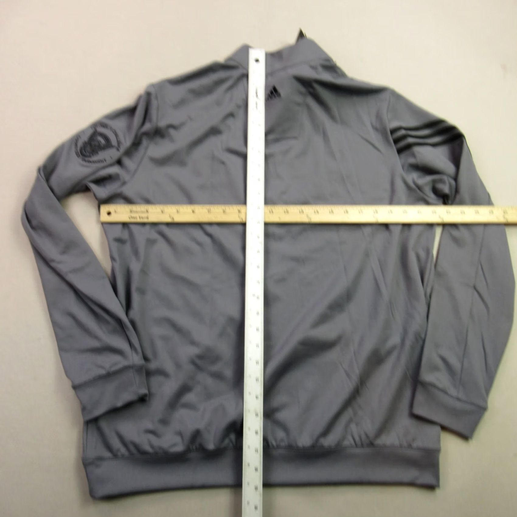 Adidas Adidas Pullover Mens Large Long Sleeve 1/4 Zip Casual Lightweight Gray Size US L / EU 52-54 / 3 - 7 Thumbnail