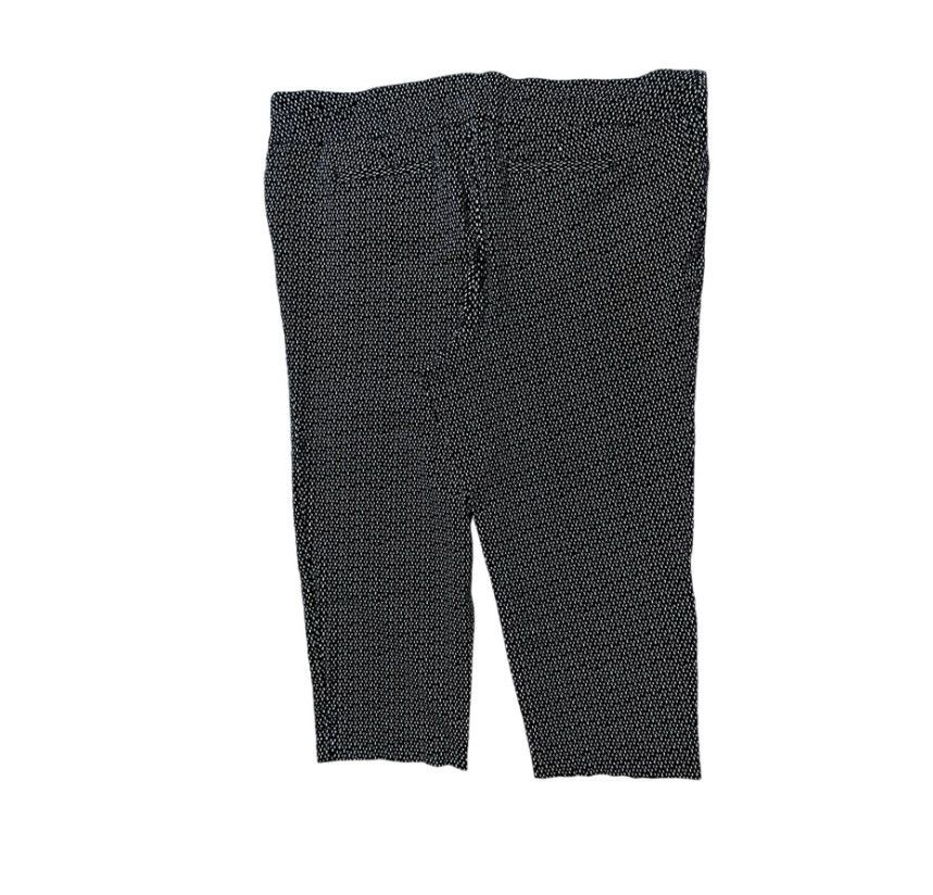 Apt. 9 APT.9 Plus Size 22W Black & White Stretch Cropped Pants Size 42" / US 20 - 2 Thumbnail