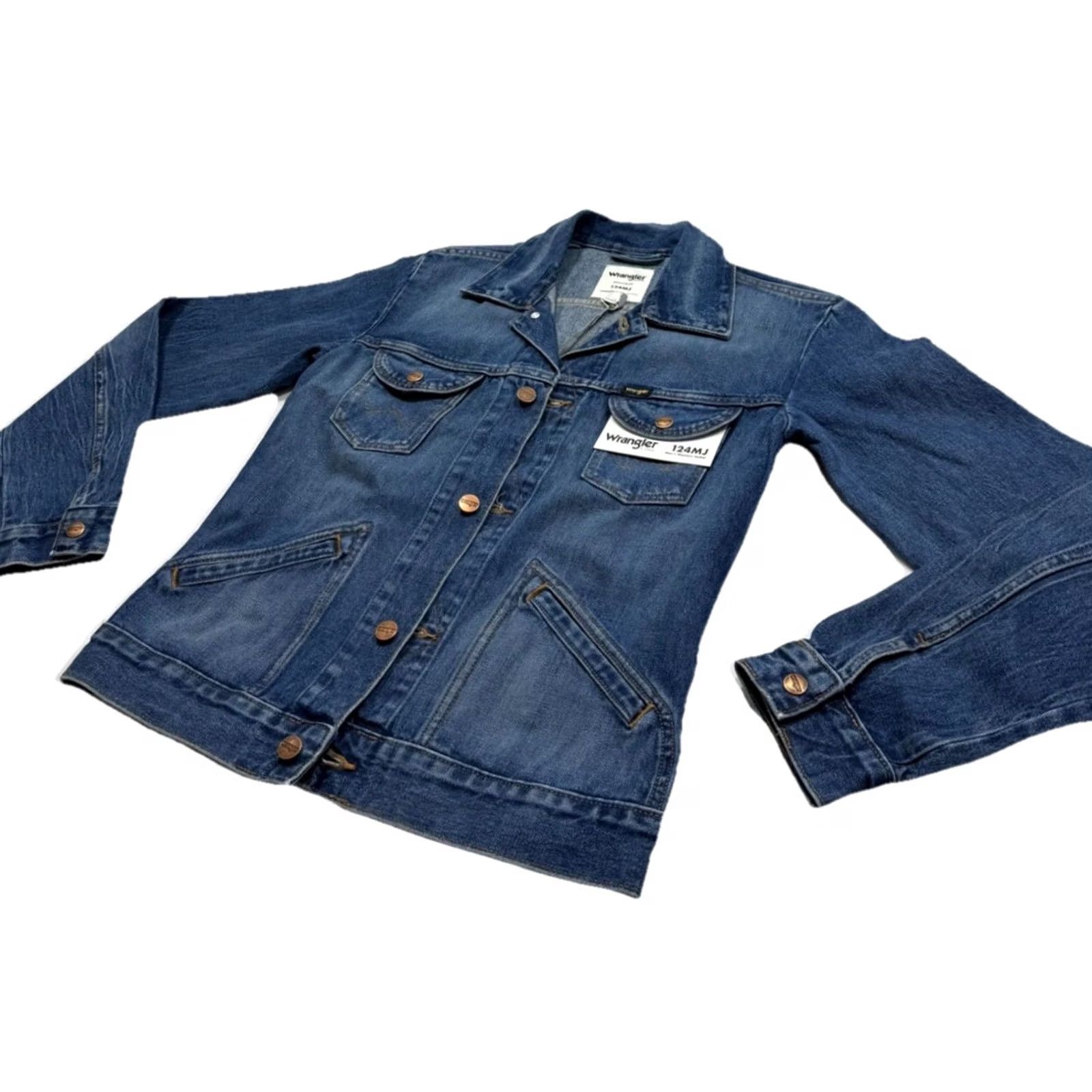 Wrangler Wrangler Icons 124Mj Denim Jacket Wrangler Jacket Men XS Blue Denim TruckER Vintage: No Size US XS / EU 42 / 0 - 2 Thumbnail