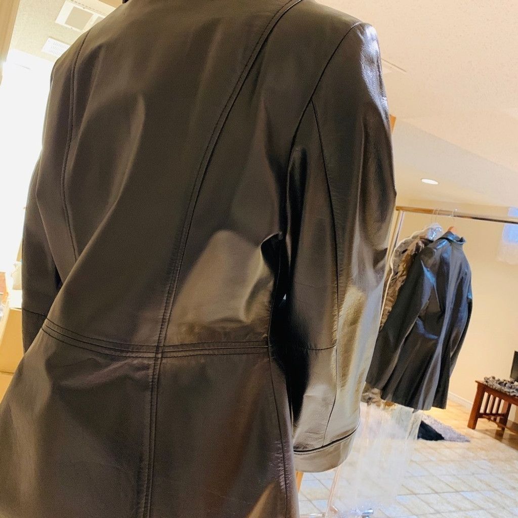 Danier Danier black leather women jacket Size M / US 6-8 / IT 42-44 - 2 Thumbnail