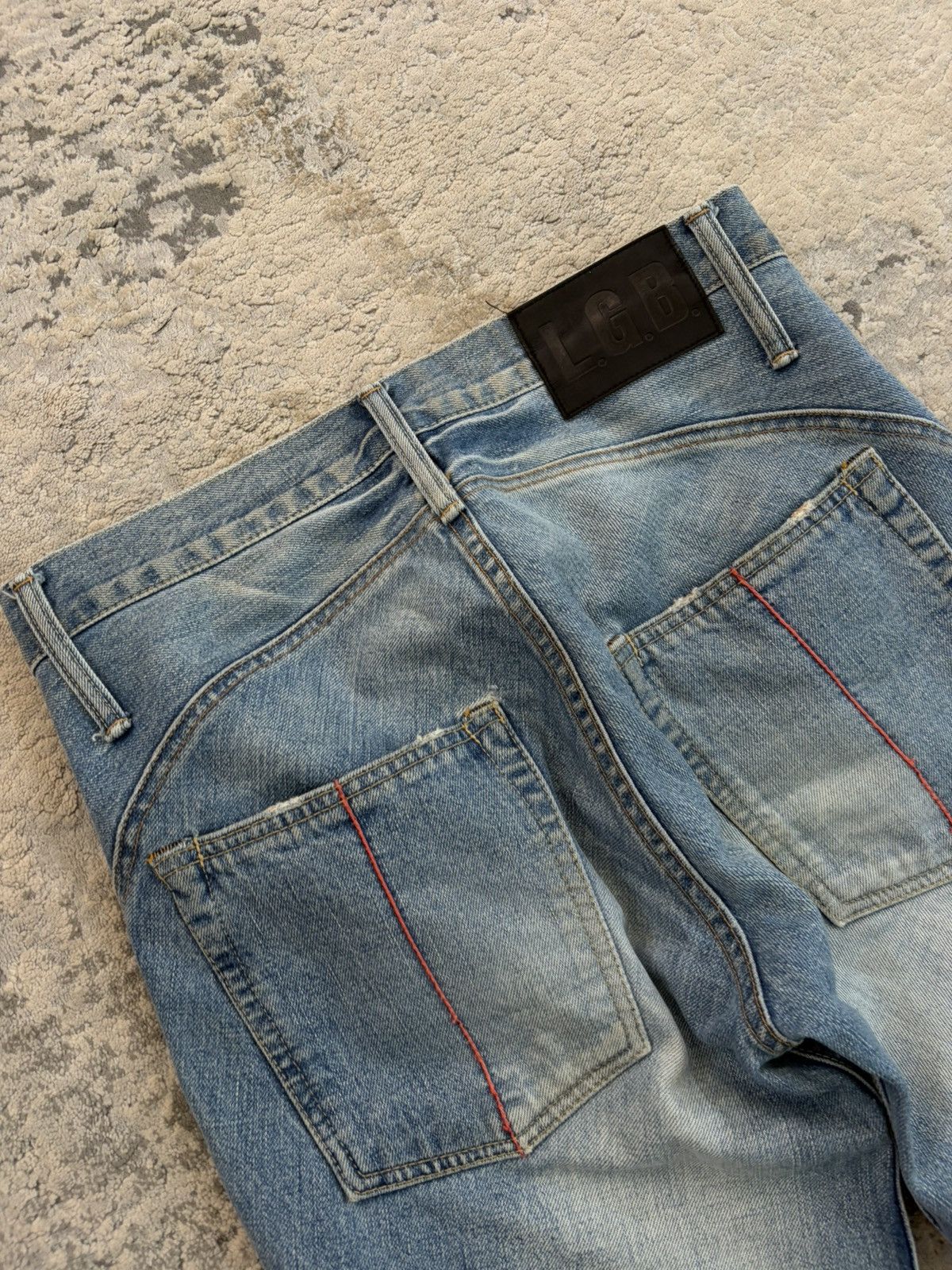 Le Grande Bleu (L.G.B.) LGB Lazy Wolf Denim Light Wash Size US 30 / EU 46 - 8 Thumbnail
