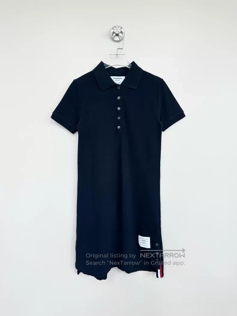 Thom Browne Thom Browne Navy Blue Back Color-blocked Dress Size XS / US 0-2 / IT 36-38 - 1 Thumbnail