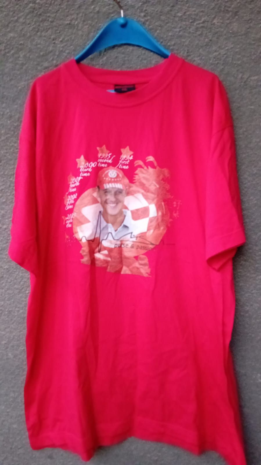 Vintage michael schumacher Vtg 6th Times World Champion tee Size US XXL / EU 58 / 5 - 1 Thumbnail