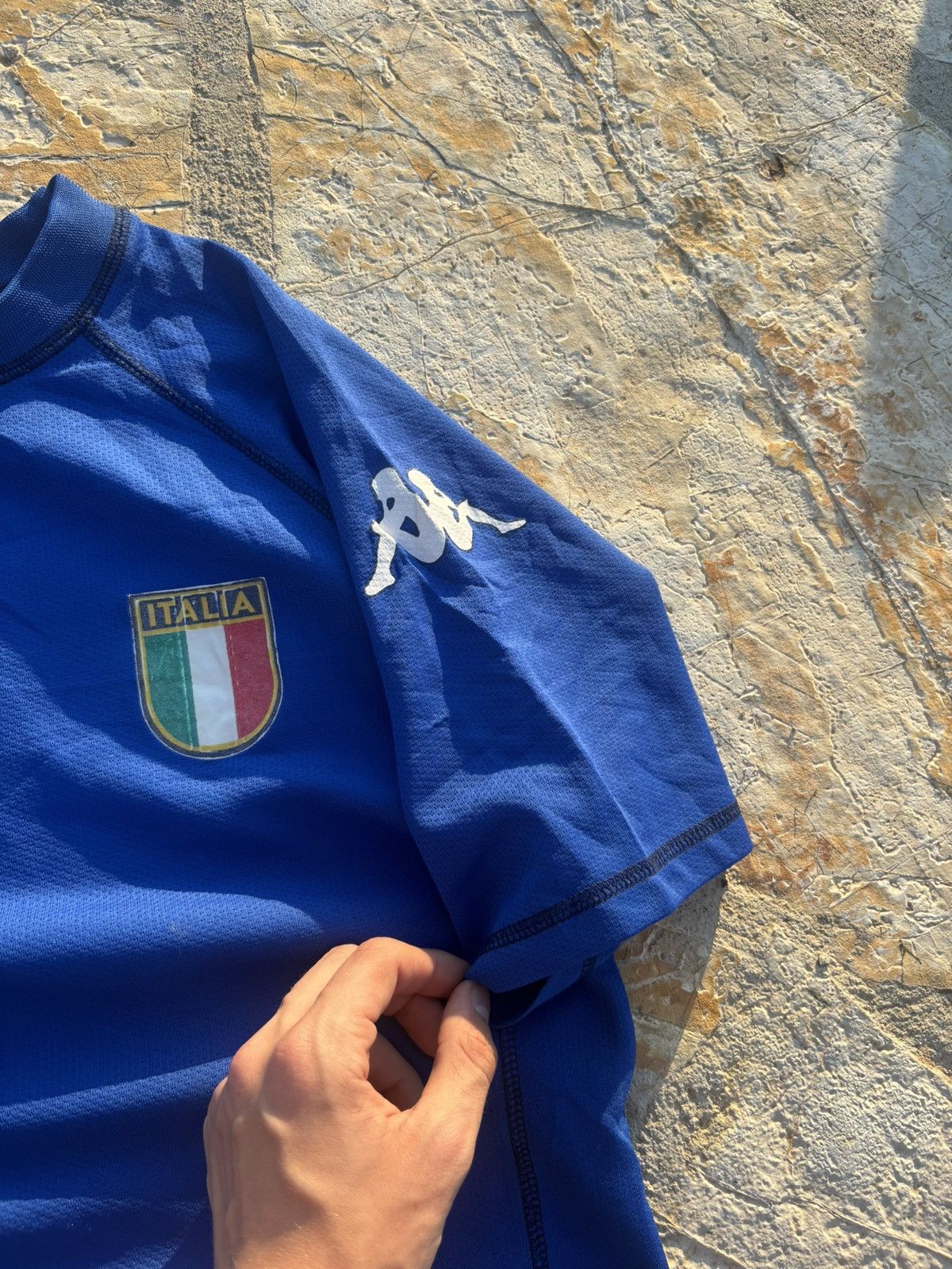 Kappa × Vintage Vintage Italy National Soccer Jersey Bloke Core Fashion Size US S / EU 44-46 / 1 - 6 Thumbnail