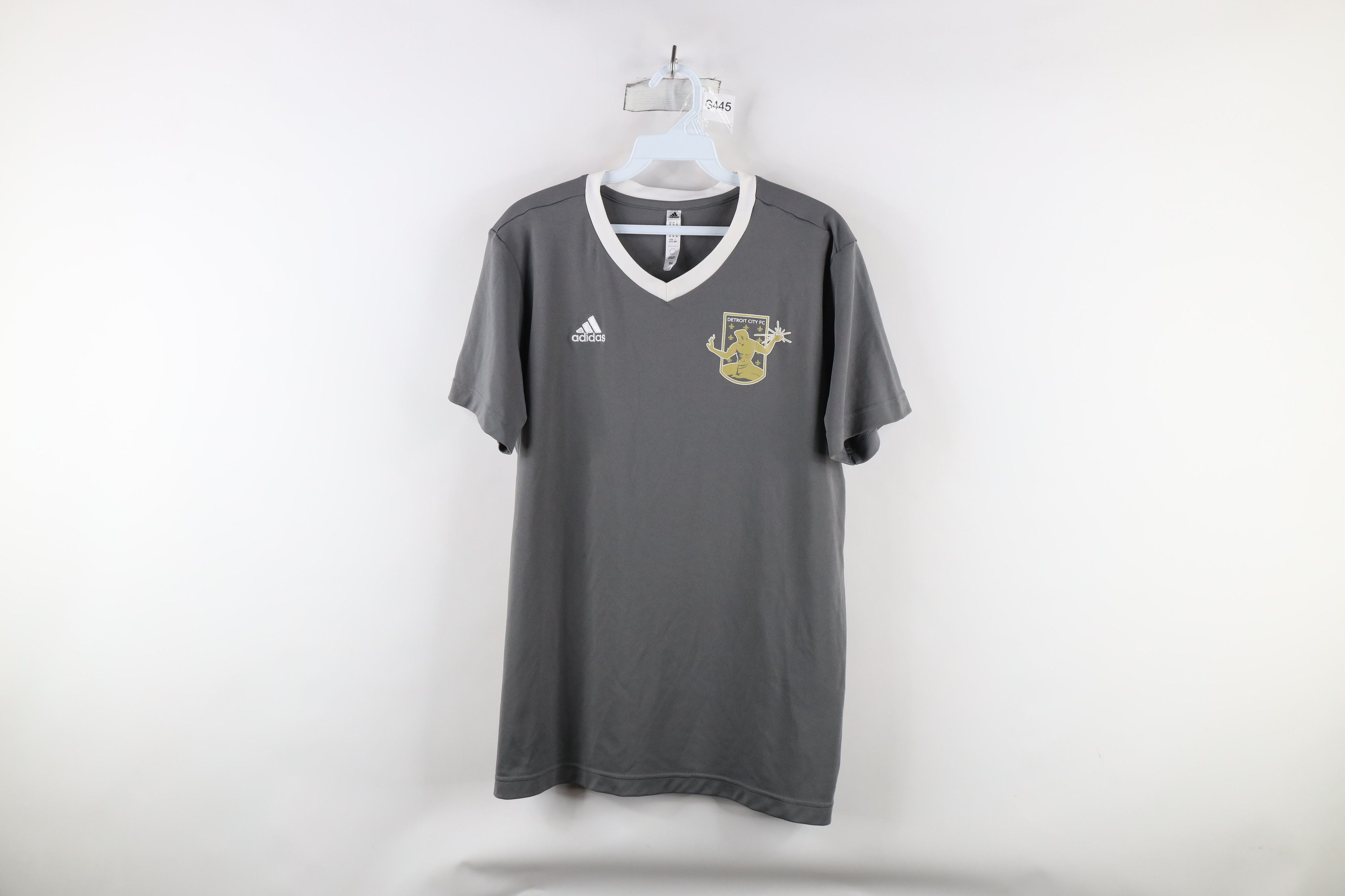 Adidas Detroit City FC Futbol Soccer Jersey Shirt Gray