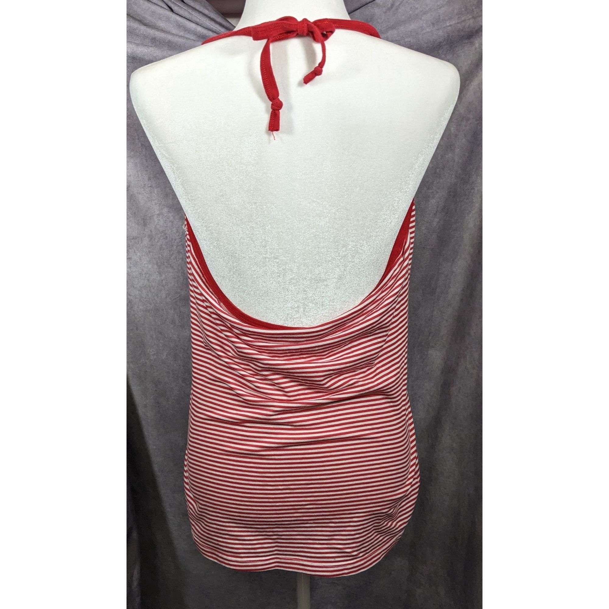 Other Vintage Retro Pinup Coney Island Mermaid Day Striped Halter Size XL / US 12-14 / IT 48-50 - 5 Thumbnail