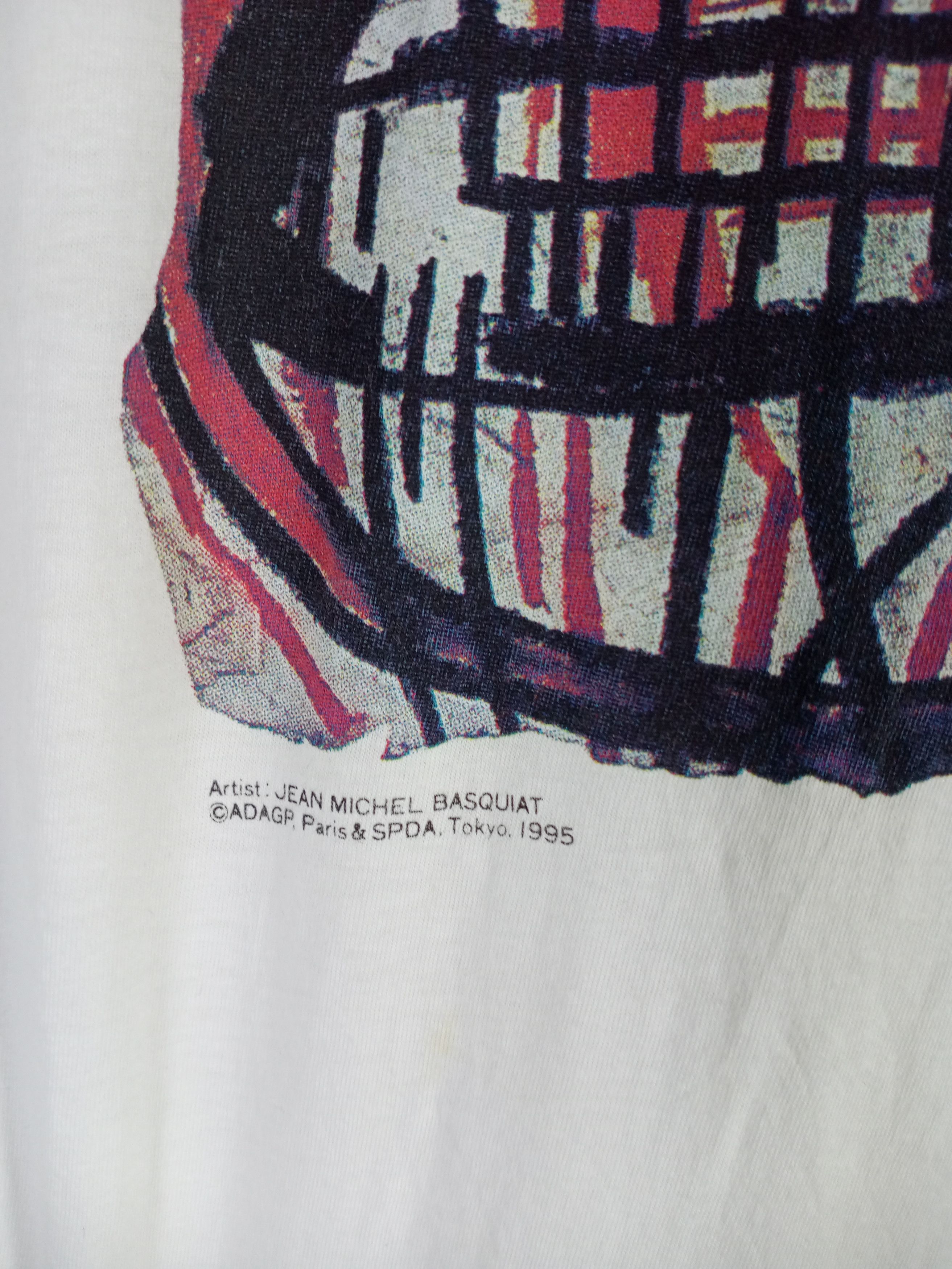 Jean-Michel Basquiat Rare Vintage 1995 Jean Michel Basquiat Art Tshirt Size US M / EU 48-50 / 2 - 6 Thumbnail