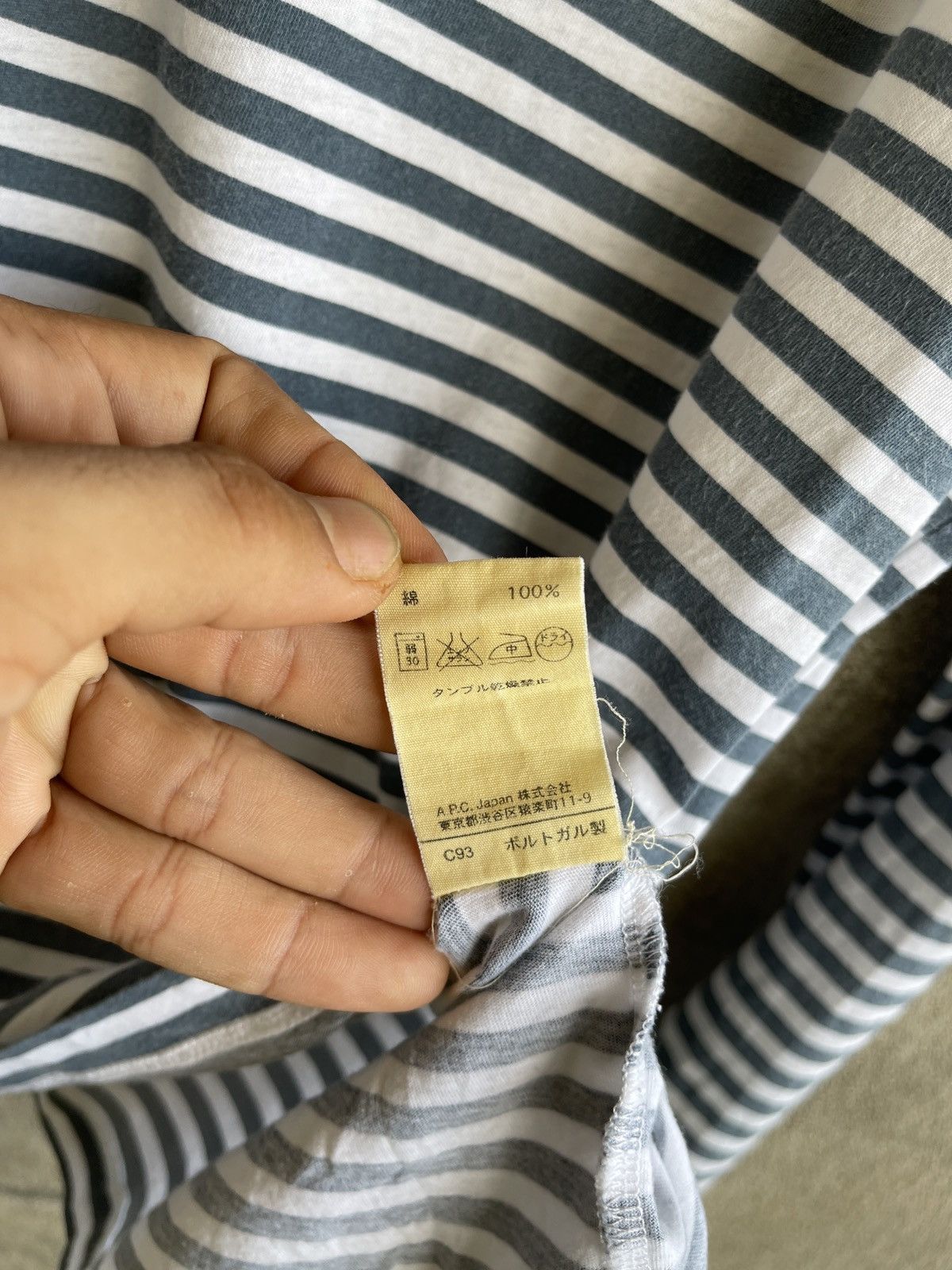 Vintage A.P.C Japan Striped Long Sleeve Tshirt