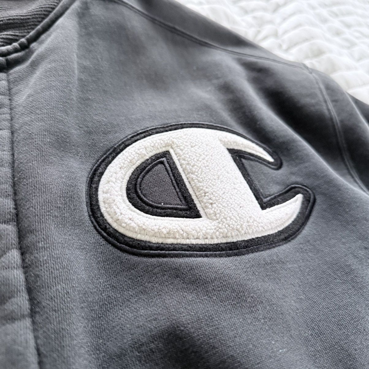 Champion Vintage Champion Varsity Bomber Jacket Quilted Lined Size US M / EU 48-50 / 2 - 2 Thumbnail