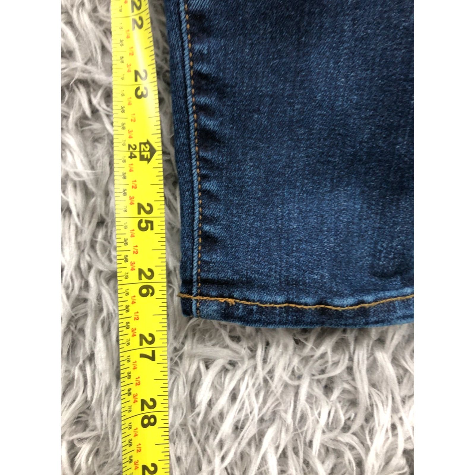 Vintage Kut From the Kloth Jeans Toothpick Skinny Size 4 Short Medium Wash Blue Womens Size 27" / US 4 / IT 40 - 3 Thumbnail