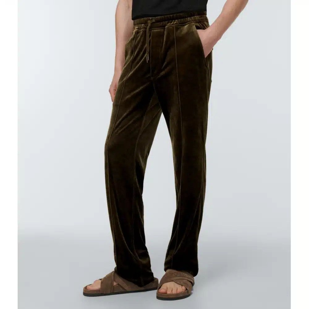 Tom Ford o1loc1c1124 JAL004 Velvet Sweatpants & Joggers in Brown Size US 40 / EU 56 - 3 Thumbnail