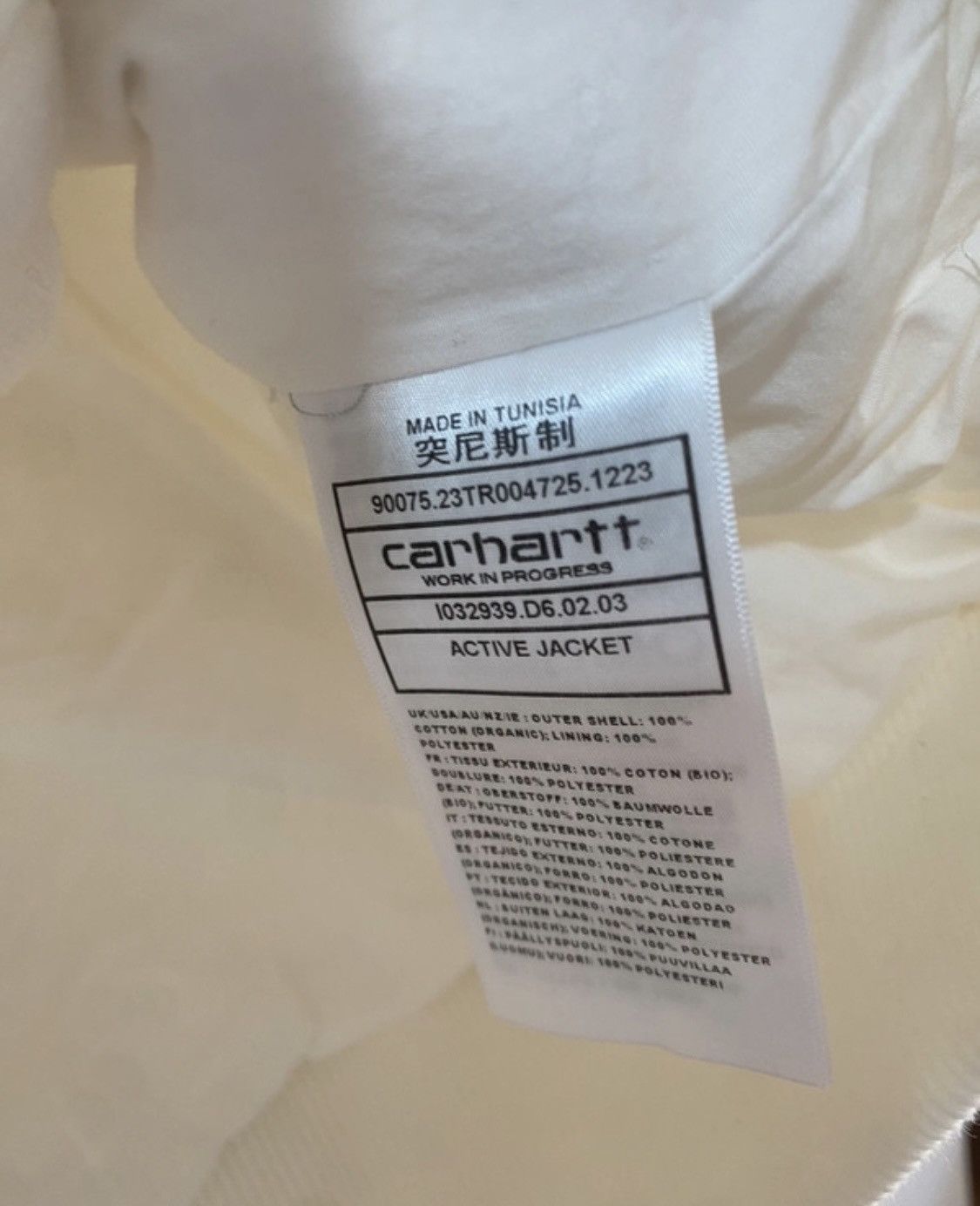 Carhartt Wip Active Jacket Carhartt Wip x Civilist size XL white new Size US XL / EU 56 / 4 - 7 Thumbnail