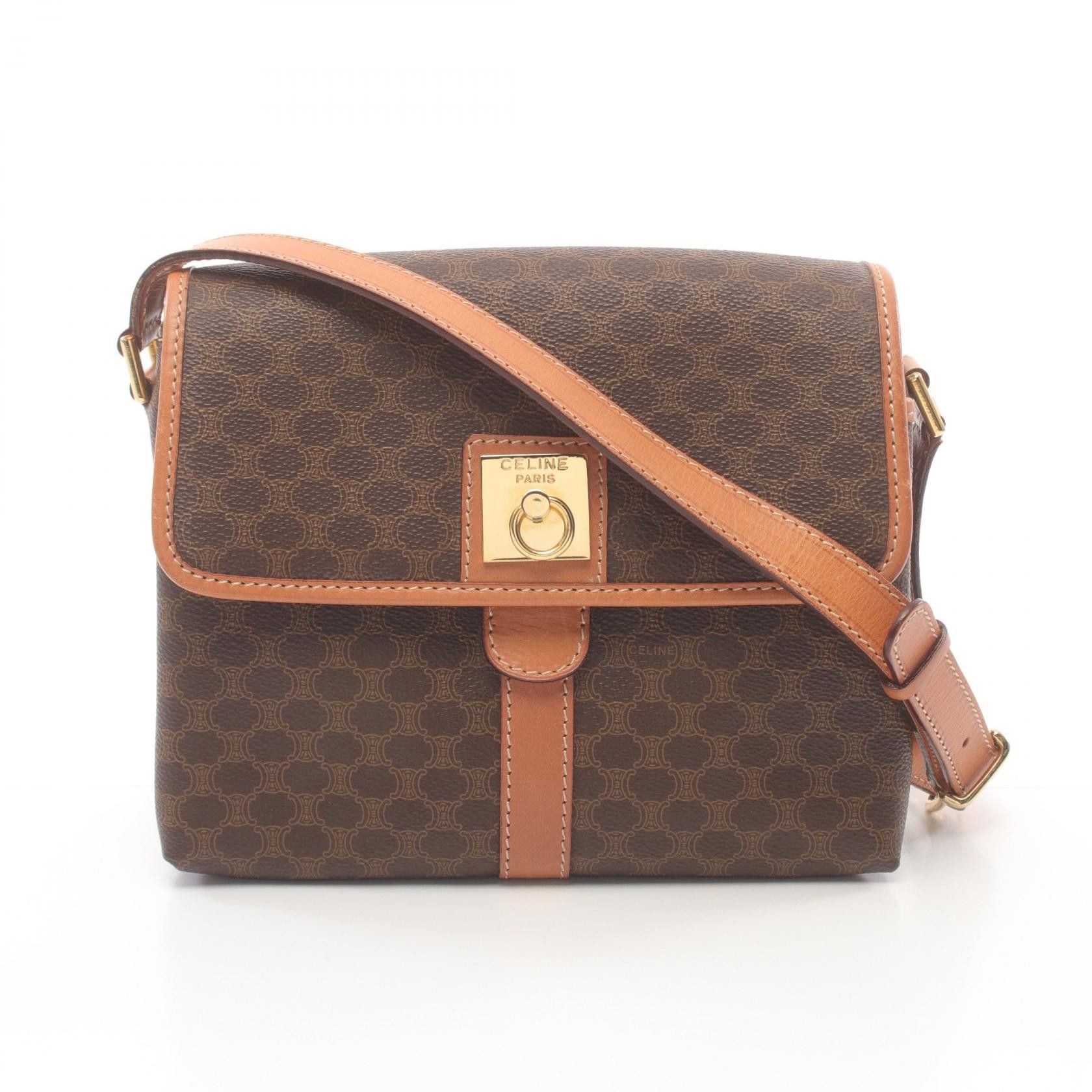 Celine Celine Macadam Canvas Shoulder Bag Canvas Shoulder Bag in Very Good Condition Size ONE SIZE - 1 Thumbnail