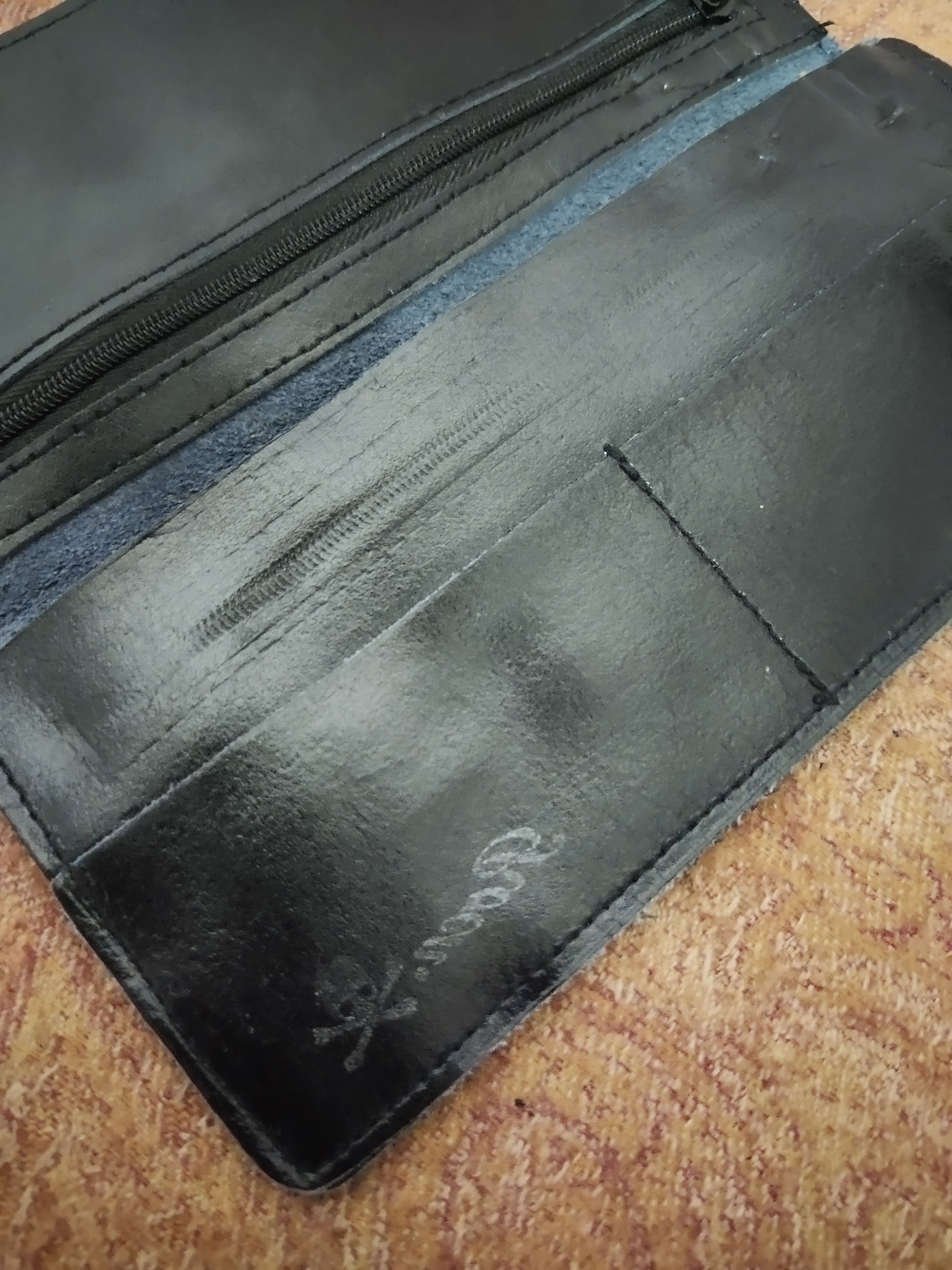 Roen Roen Skull Leather Long Wallet Size ONE SIZE - 5 Thumbnail