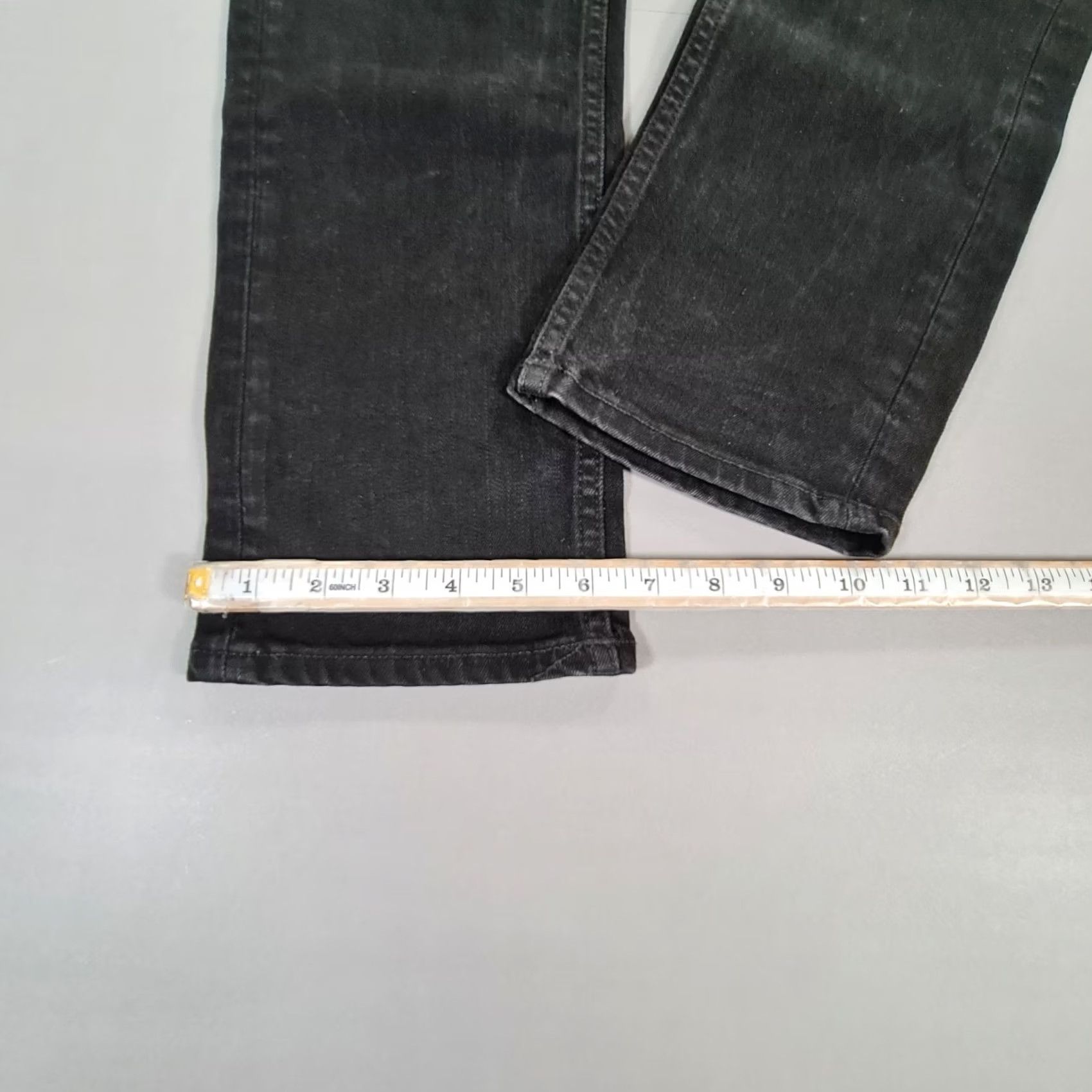 Denime Nudie Mens Jeans Black W34 L31 Lean Dean Tapered Stretch Denim - Slim Fit Size US 34 / EU 50 - 7 Thumbnail