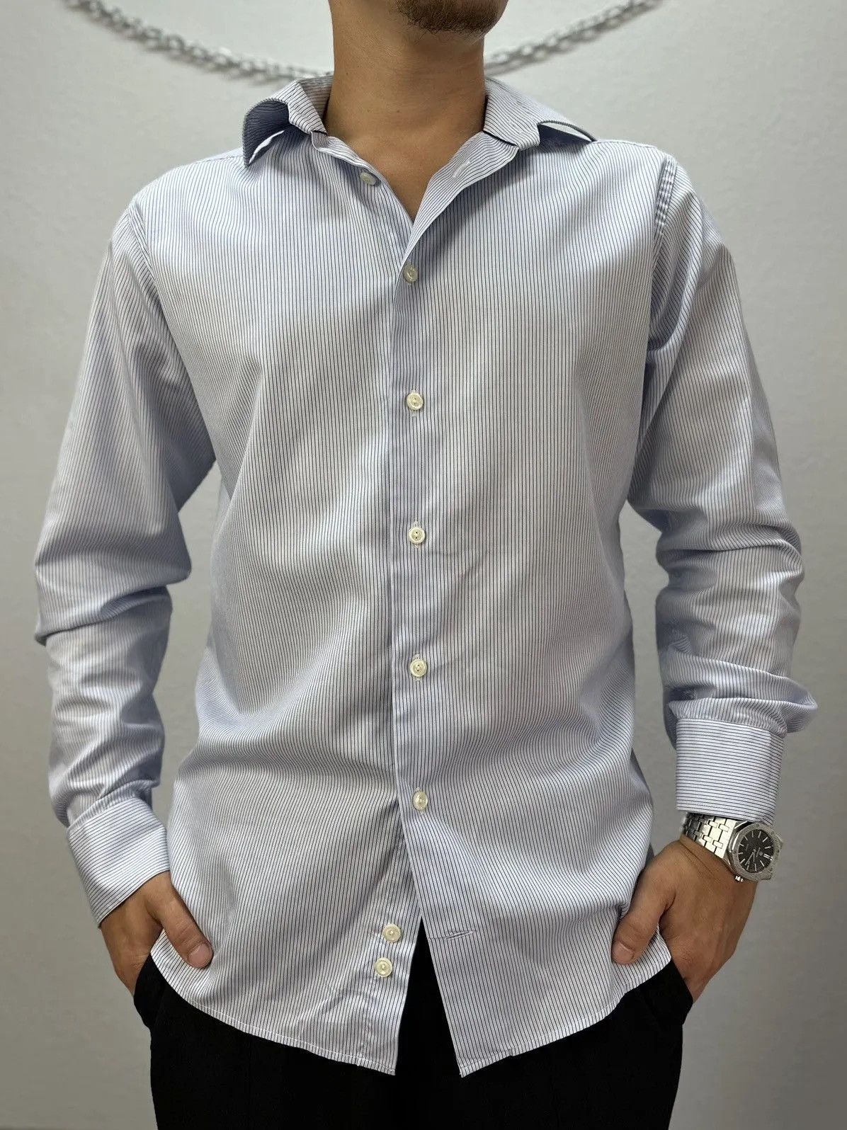 Designer × Eton Vintage luxury Shirt Eton OldMoney Archival Clothes watanabe Size US M / EU 48-50 / 2 - 1 Thumbnail