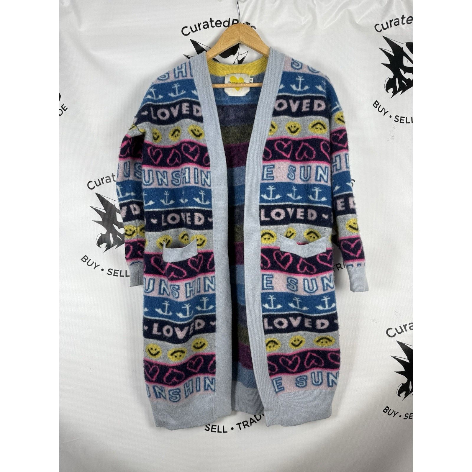 Vintage Kerri Rosenthal Bonbon Poppy’s Cashmere Long Cardigan Size M / US 6-8 / IT 42-44 - 1 Thumbnail