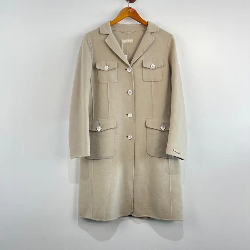 MaxMara Cream Cashmere Women's Coat 0089