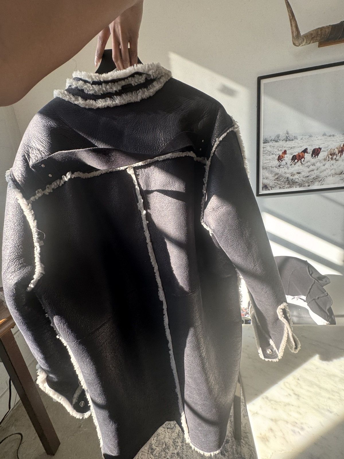 Rick Owens Rick Owen’s Lamb Leather Coat Size US XXS / EU 40 - 3 Thumbnail
