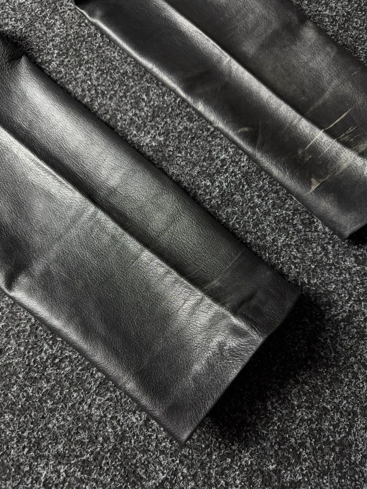 Leather Y2K Vintage Leather Pants Opium Style Alt Biker USA Rare Size US 28 / EU 44 - 16 Thumbnail