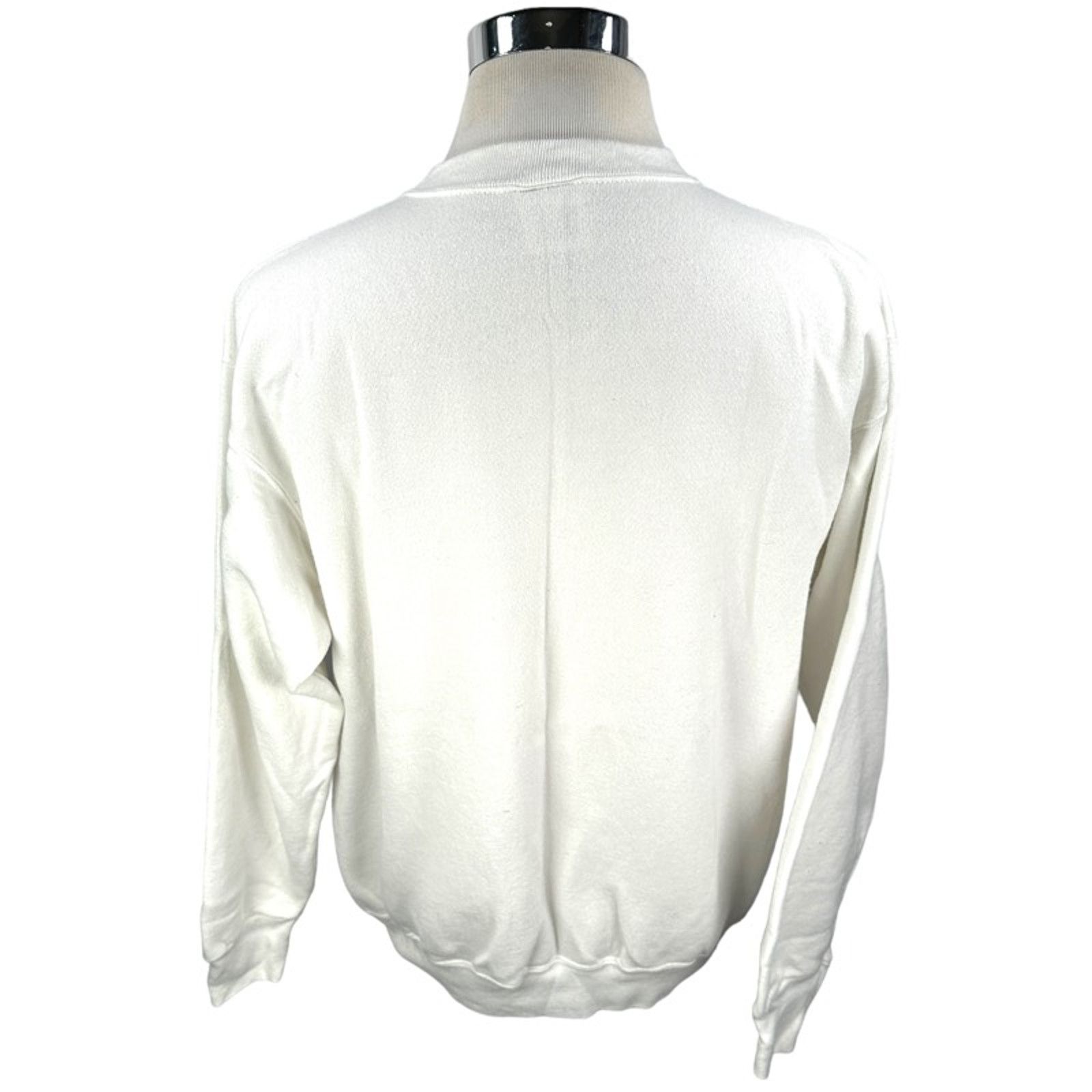 Tultex Vintage Disney Mickey Mouse Sweatshirt L White USA Florida Size US L / EU 52-54 / 3 - 2 Thumbnail