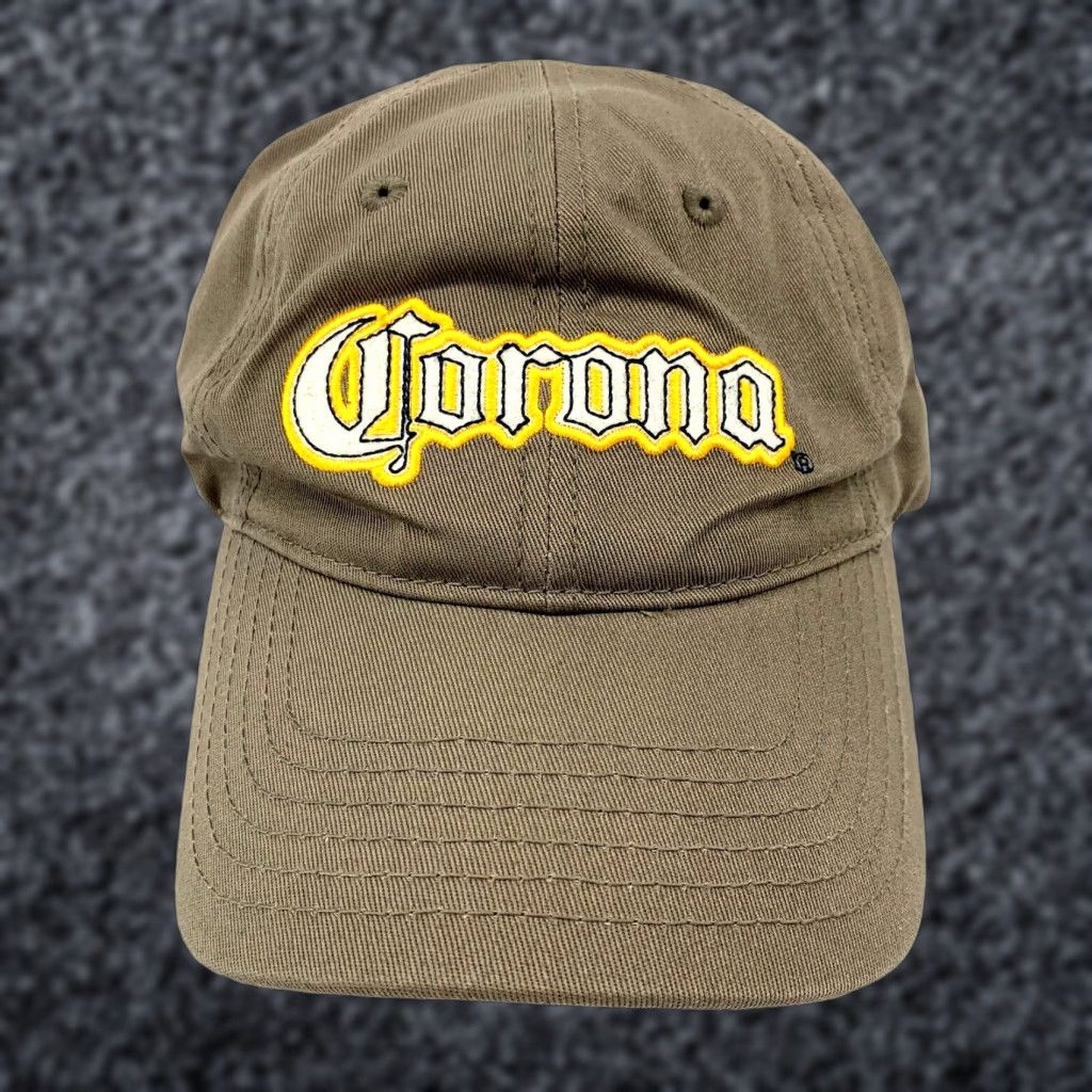 Vintage Corona Hat Adjustable Strap Cotton Sports Baseball Cap Men's Brown Size ONE SIZE - 1 Thumbnail