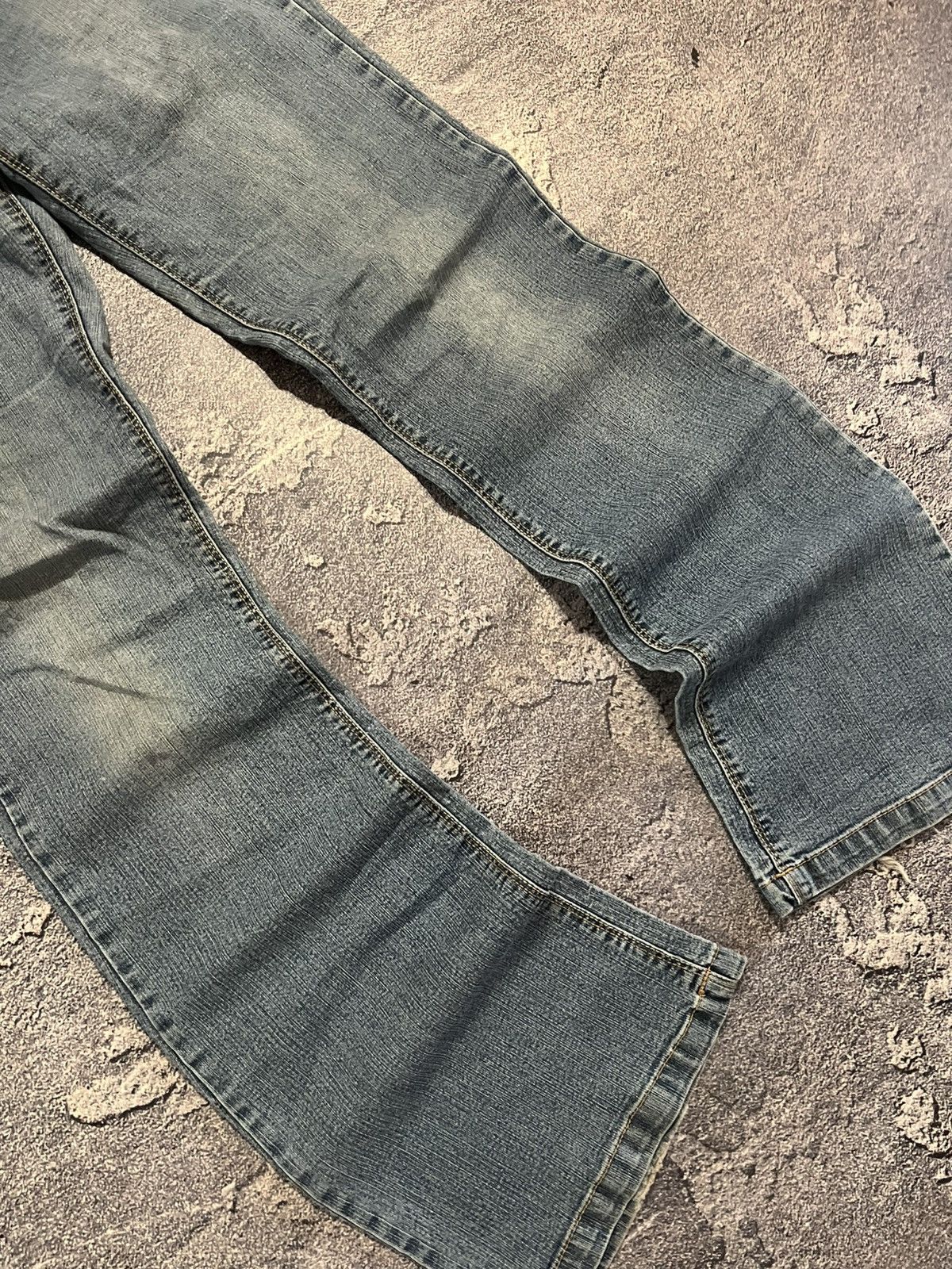Vintage Balenciaga Style Swag Flare Darkwear Denim / Archive Vintage Size US 30 / EU 46 - 5 Thumbnail